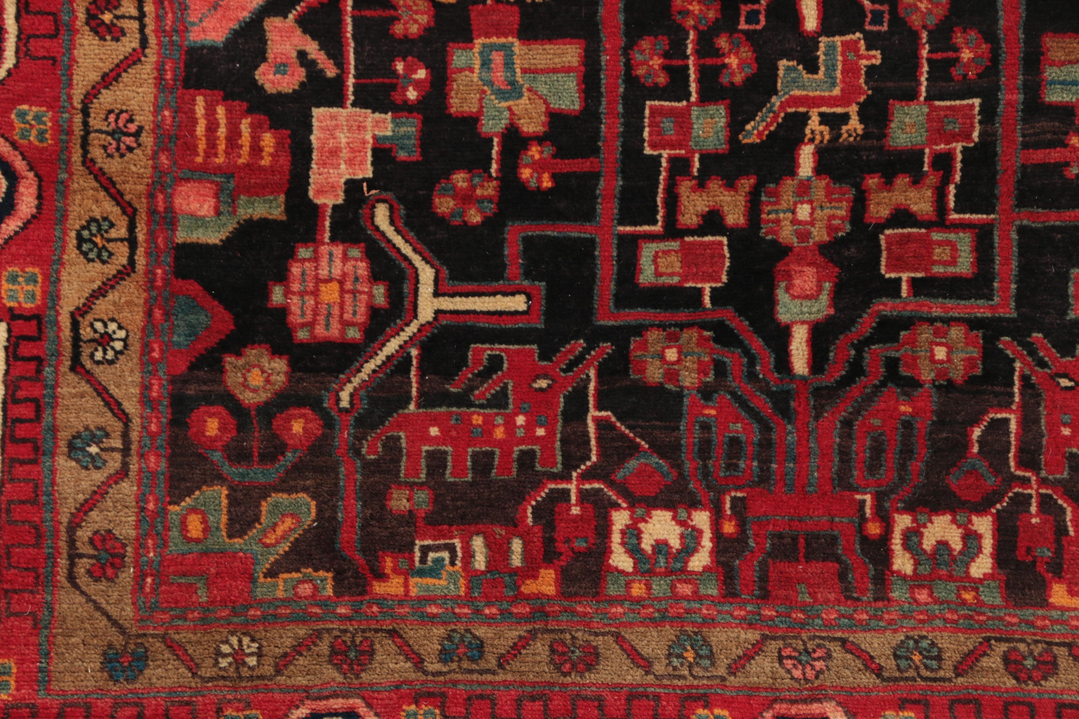 Hand-Knotted Persian Nahavand Wool Rug