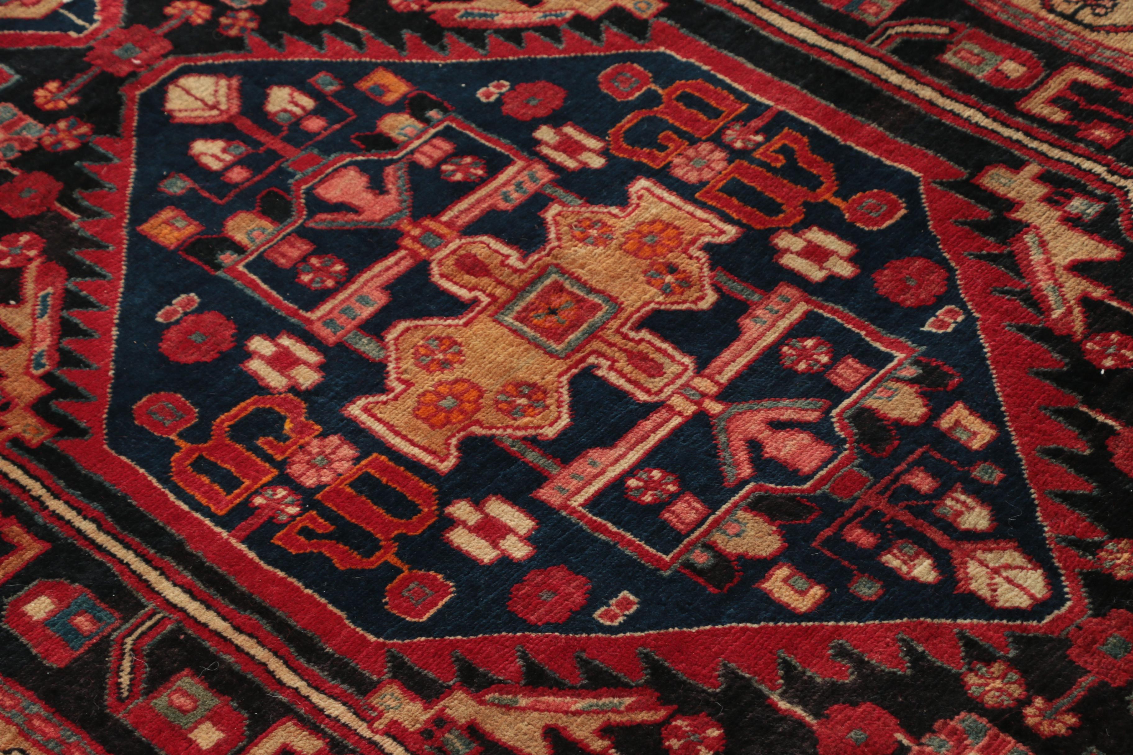 Hand-Knotted Persian Nahavand Wool Rug
