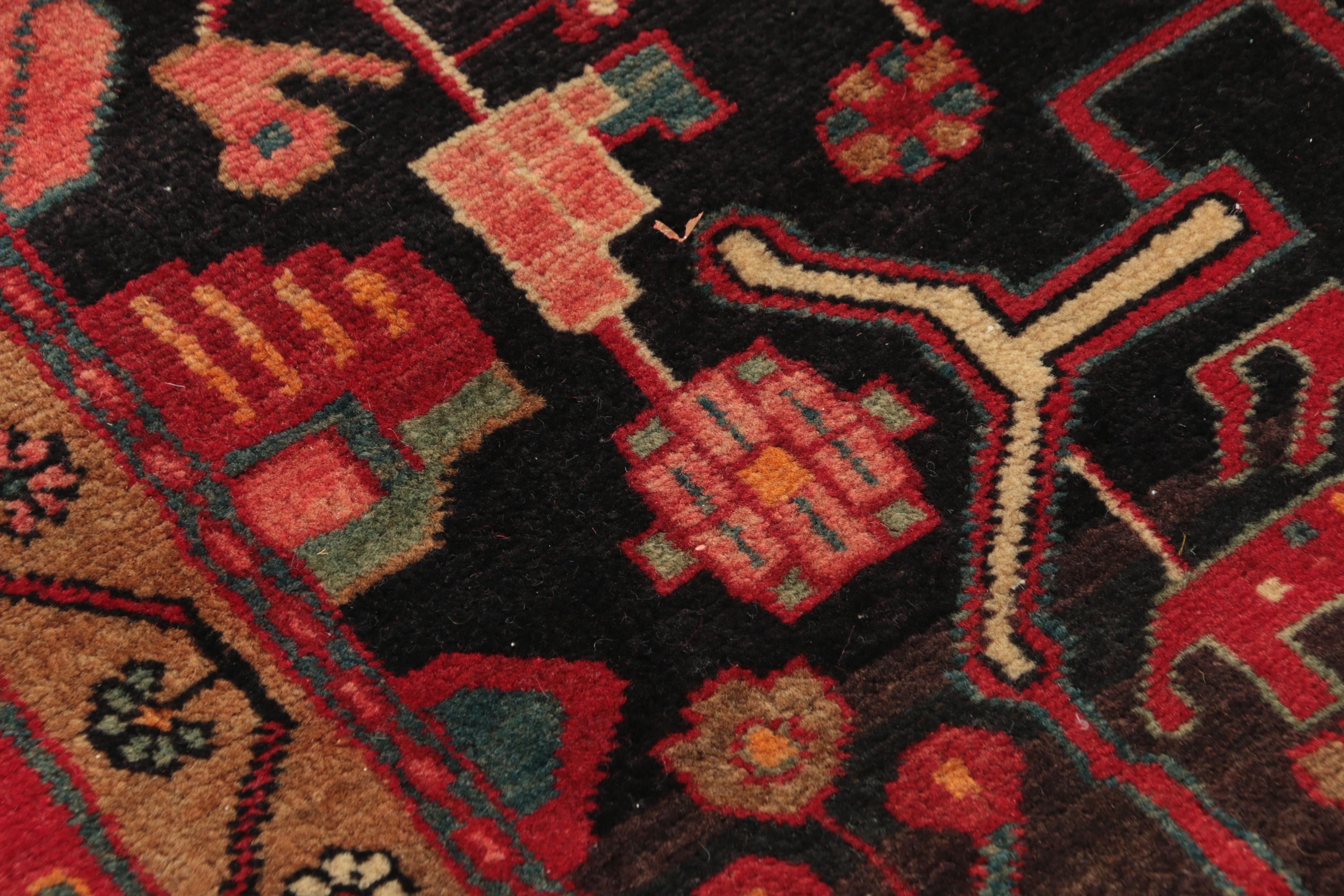 Hand-Knotted Persian Nahavand Wool Rug
