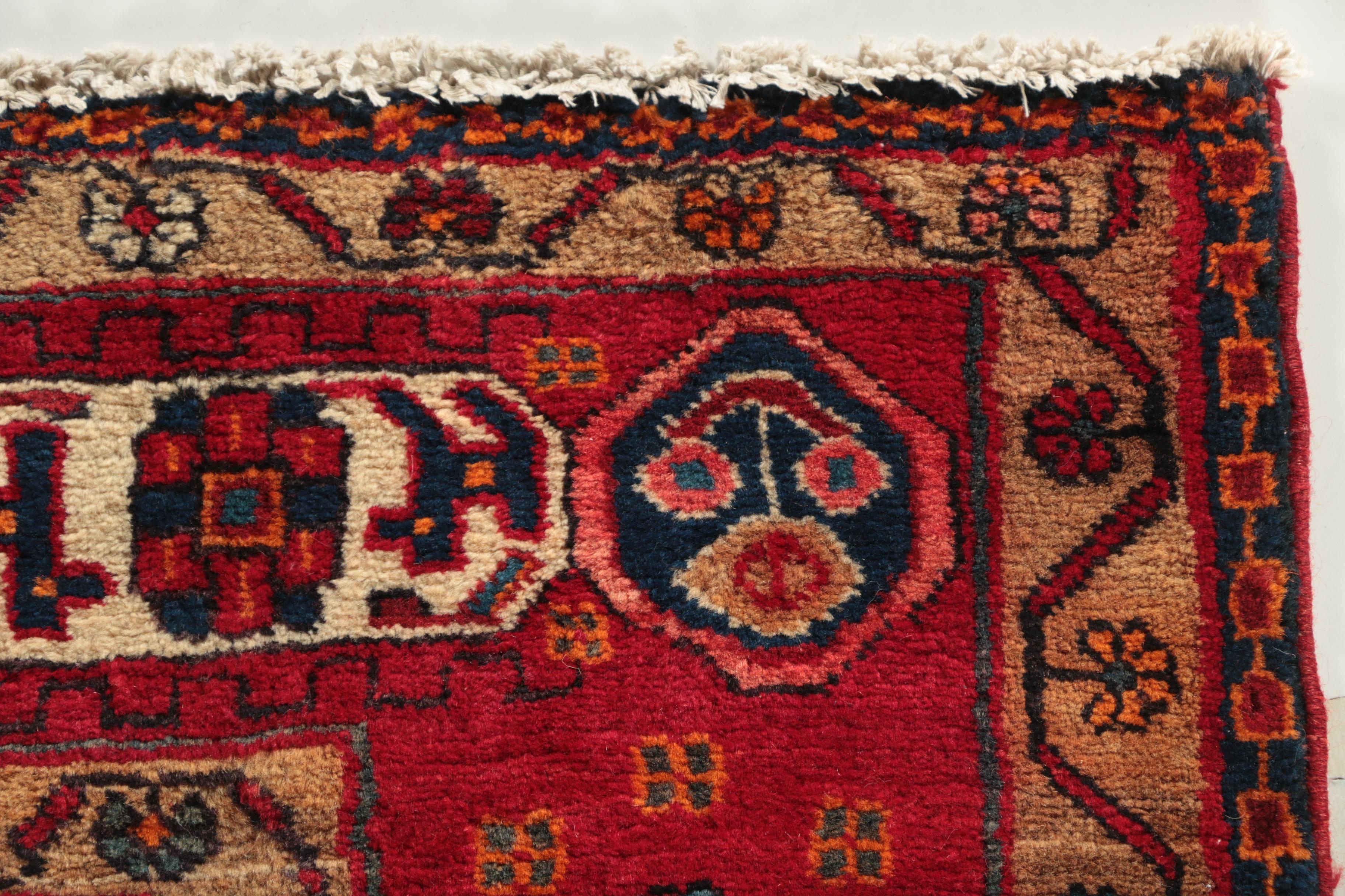 Hand-Knotted Persian Nahavand Wool Rug