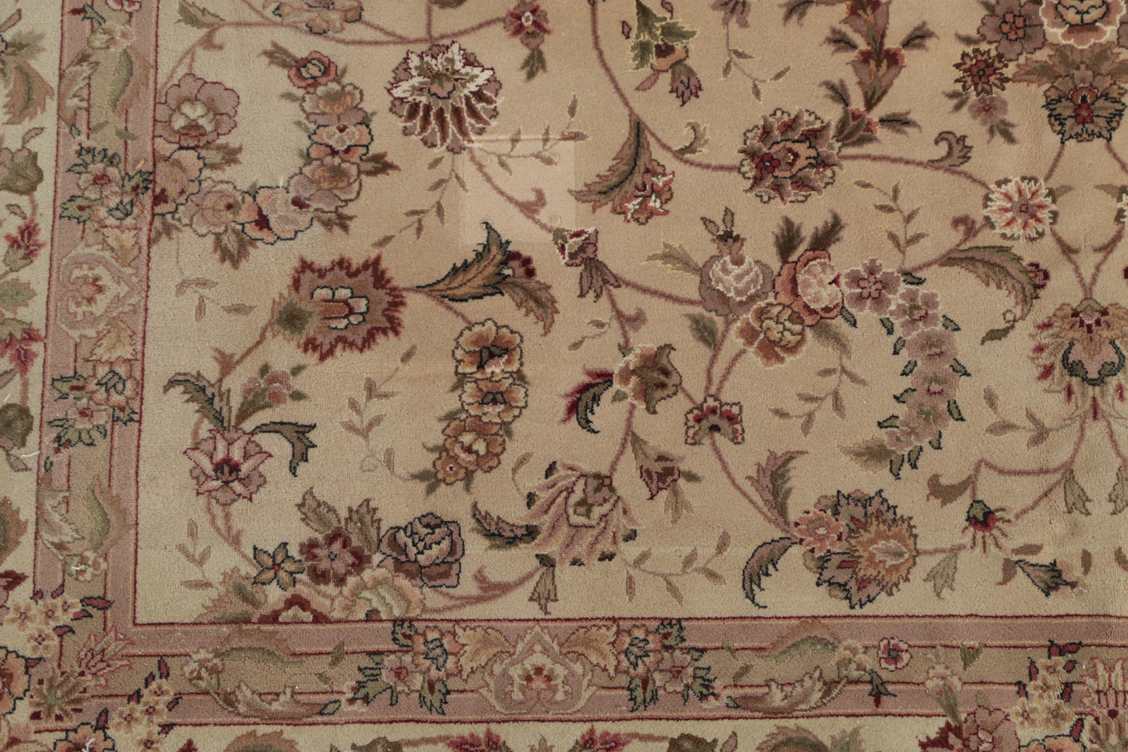 Finely Hand-Knotted Sino-Persian Wool Room Sized Rug