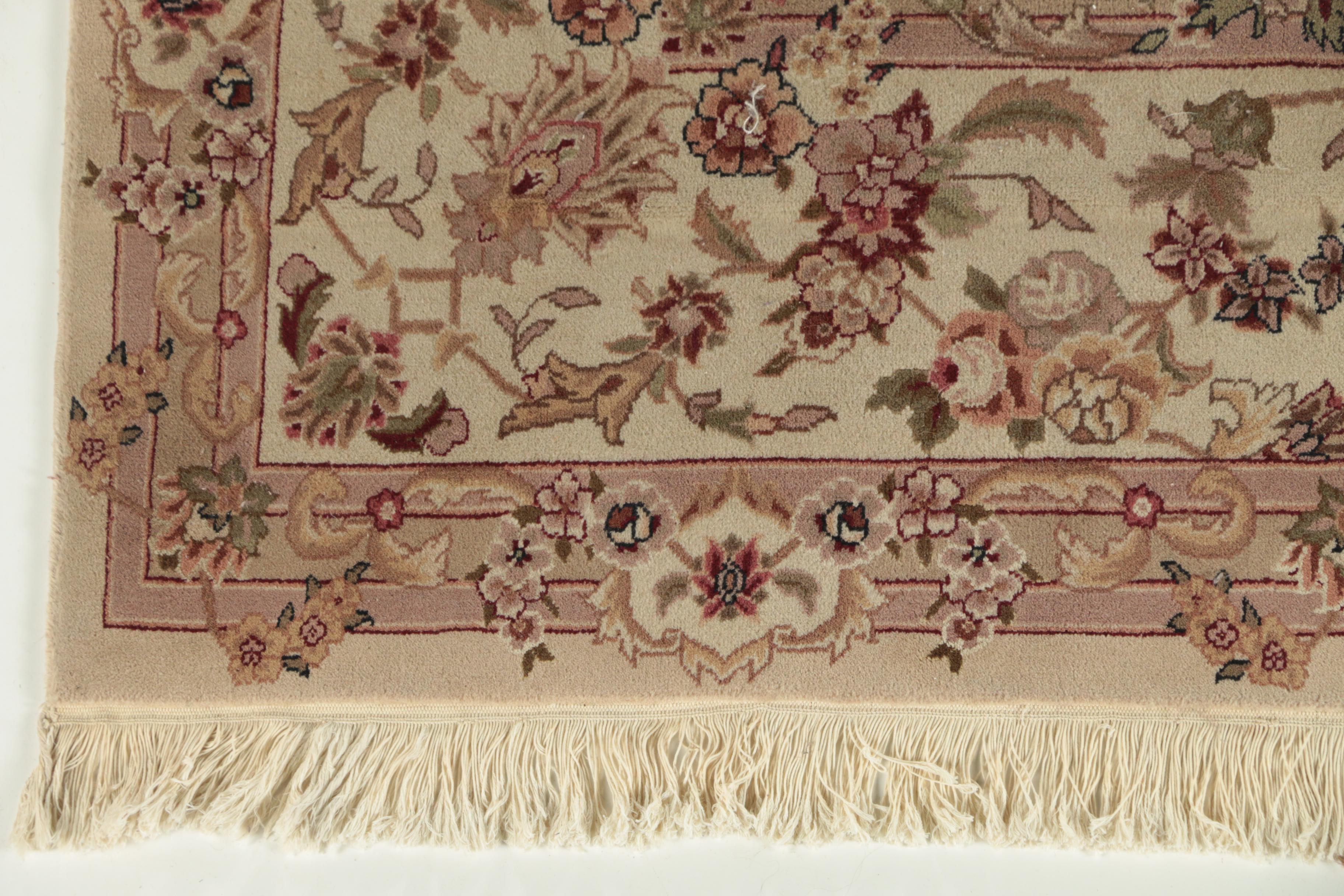 Finely Hand-Knotted Sino-Persian Wool Room Sized Rug