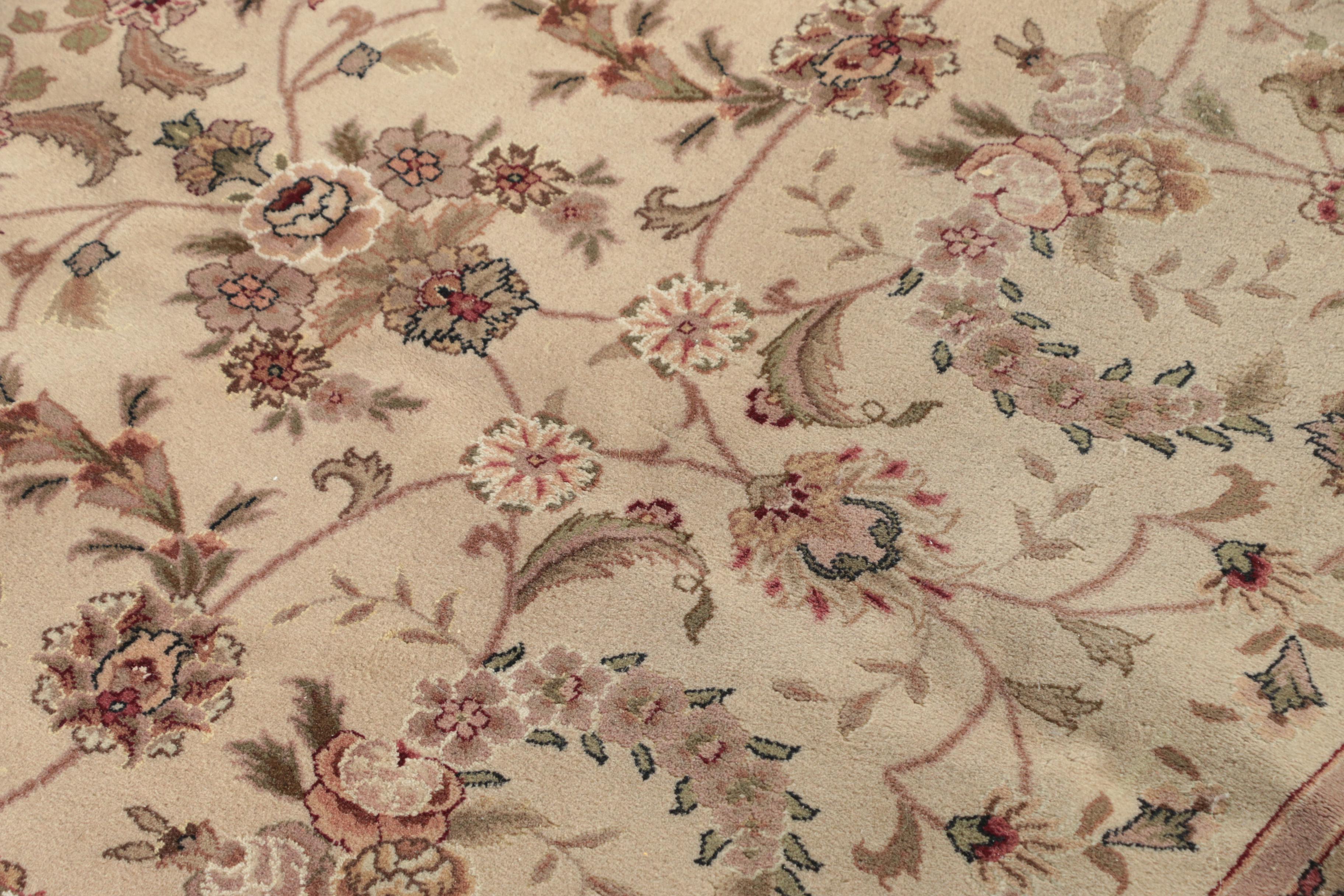 Finely Hand-Knotted Sino-Persian Wool Room Sized Rug