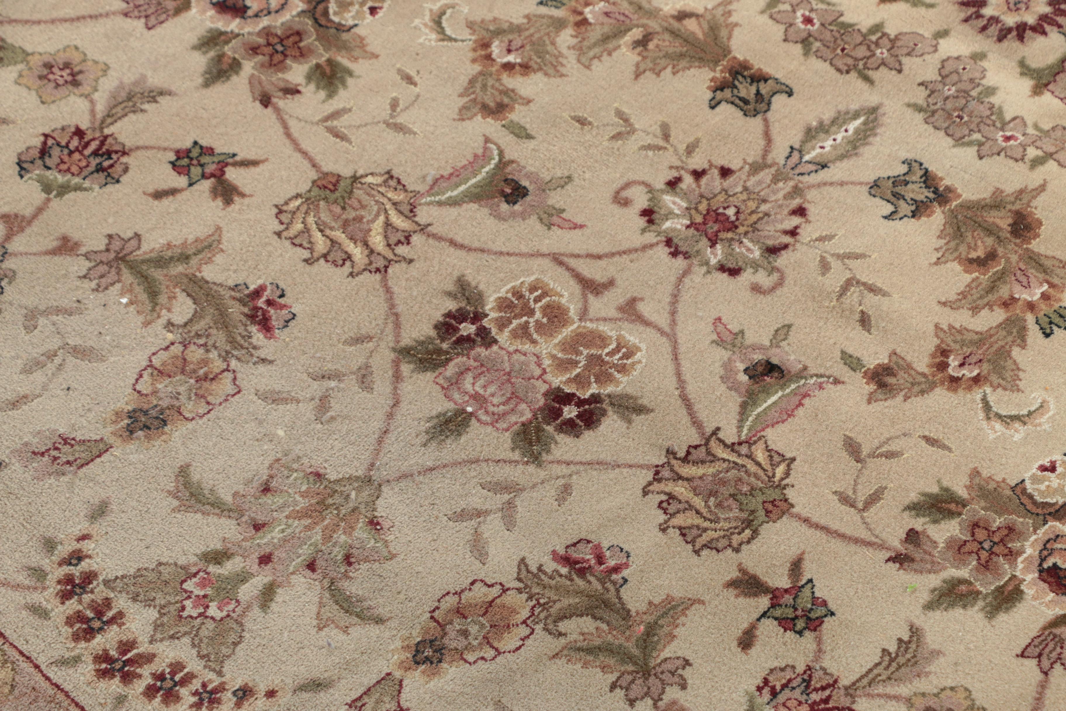 Finely Hand-Knotted Sino-Persian Wool Room Sized Rug