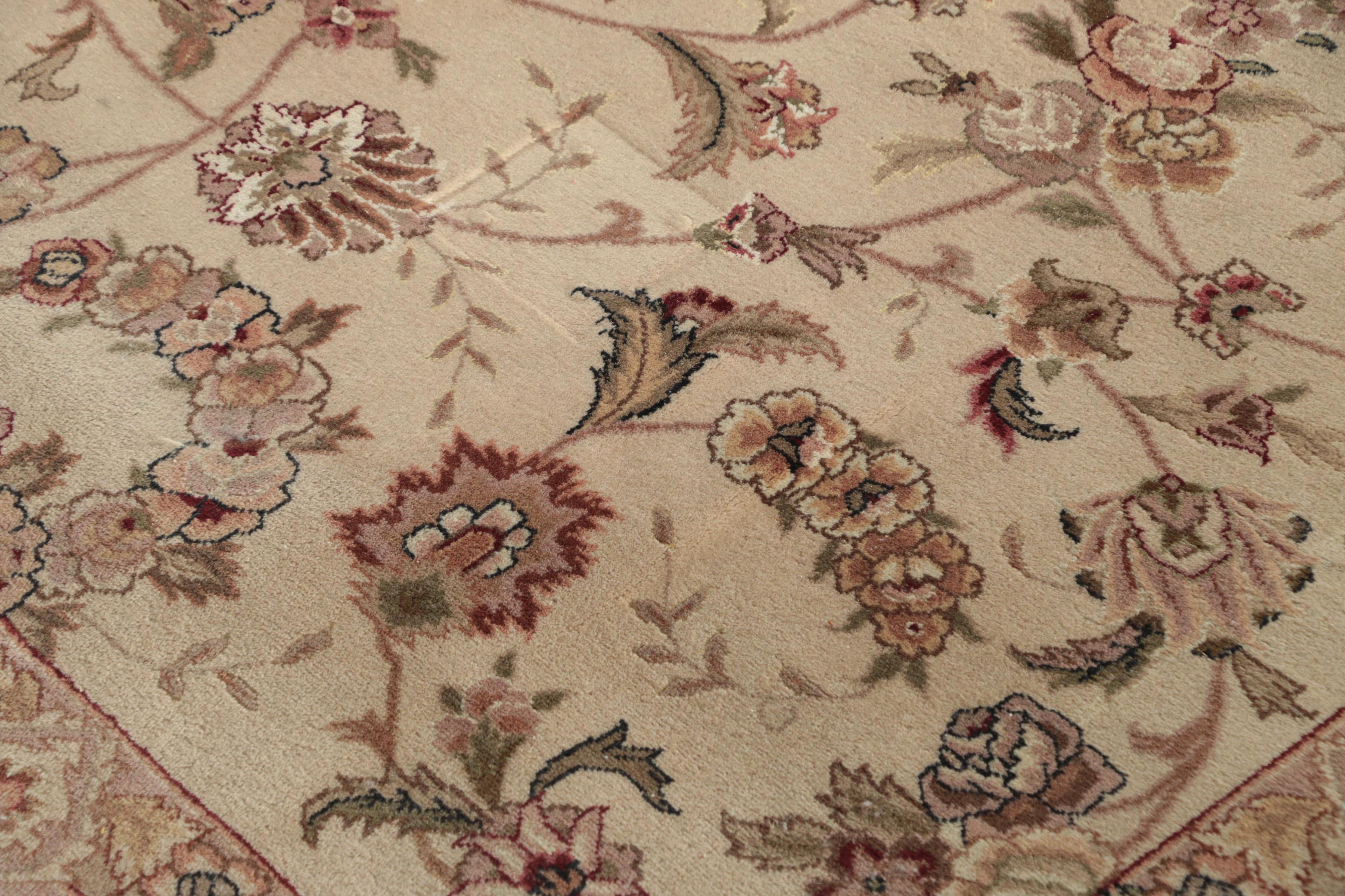 Finely Hand-Knotted Sino-Persian Wool Room Sized Rug