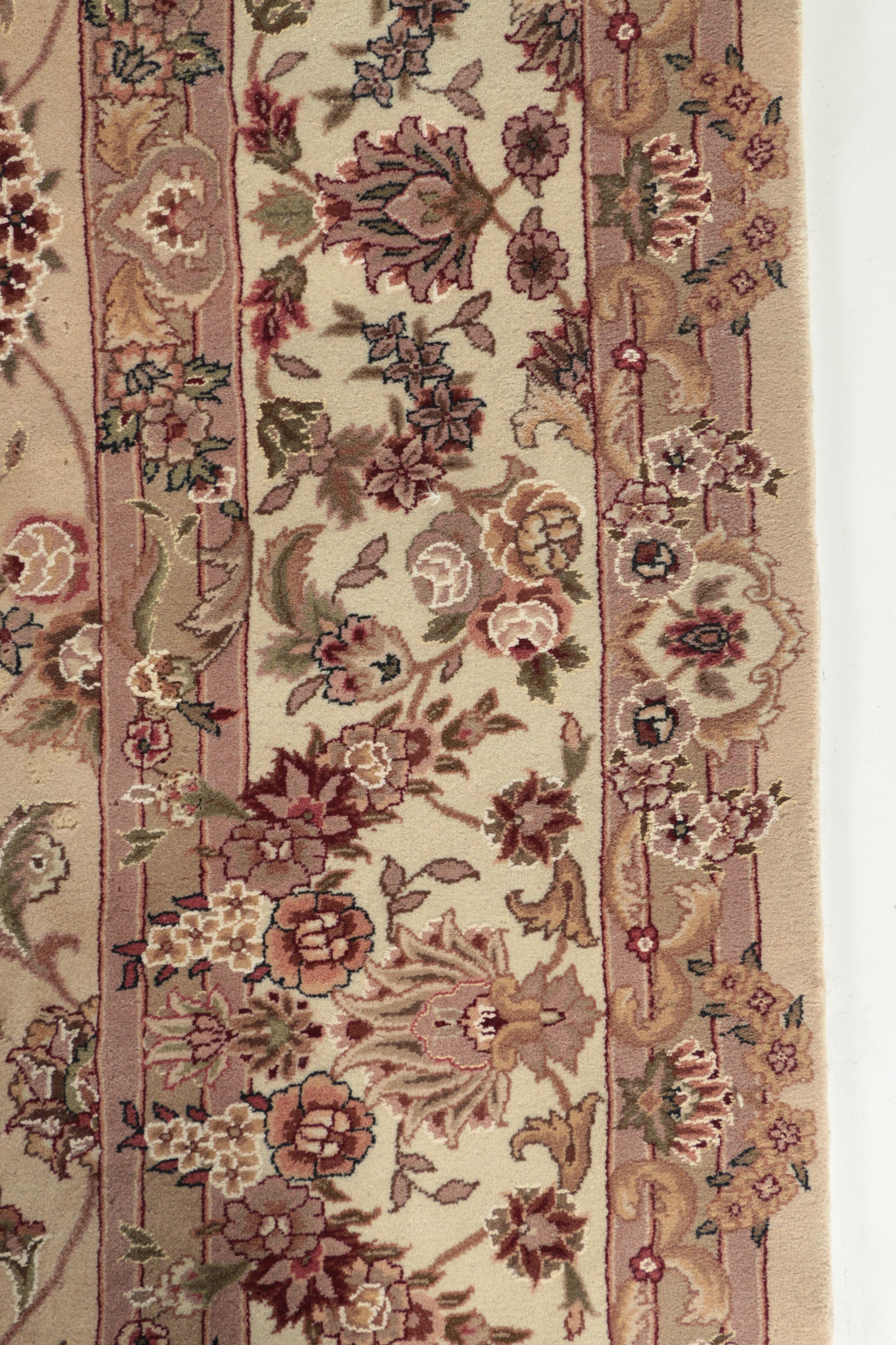 Finely Hand-Knotted Sino-Persian Wool Room Sized Rug