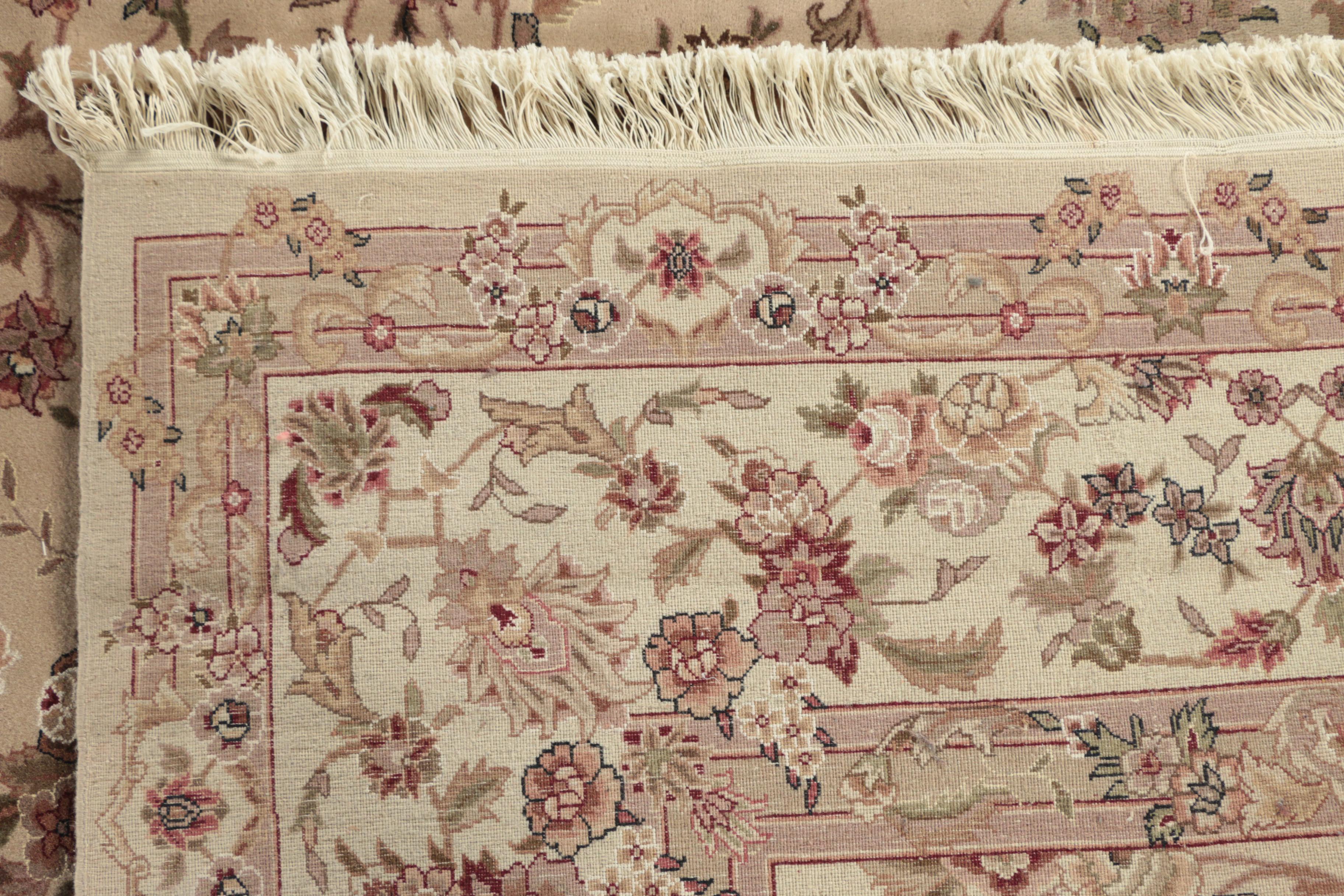 Finely Hand-Knotted Sino-Persian Wool Room Sized Rug