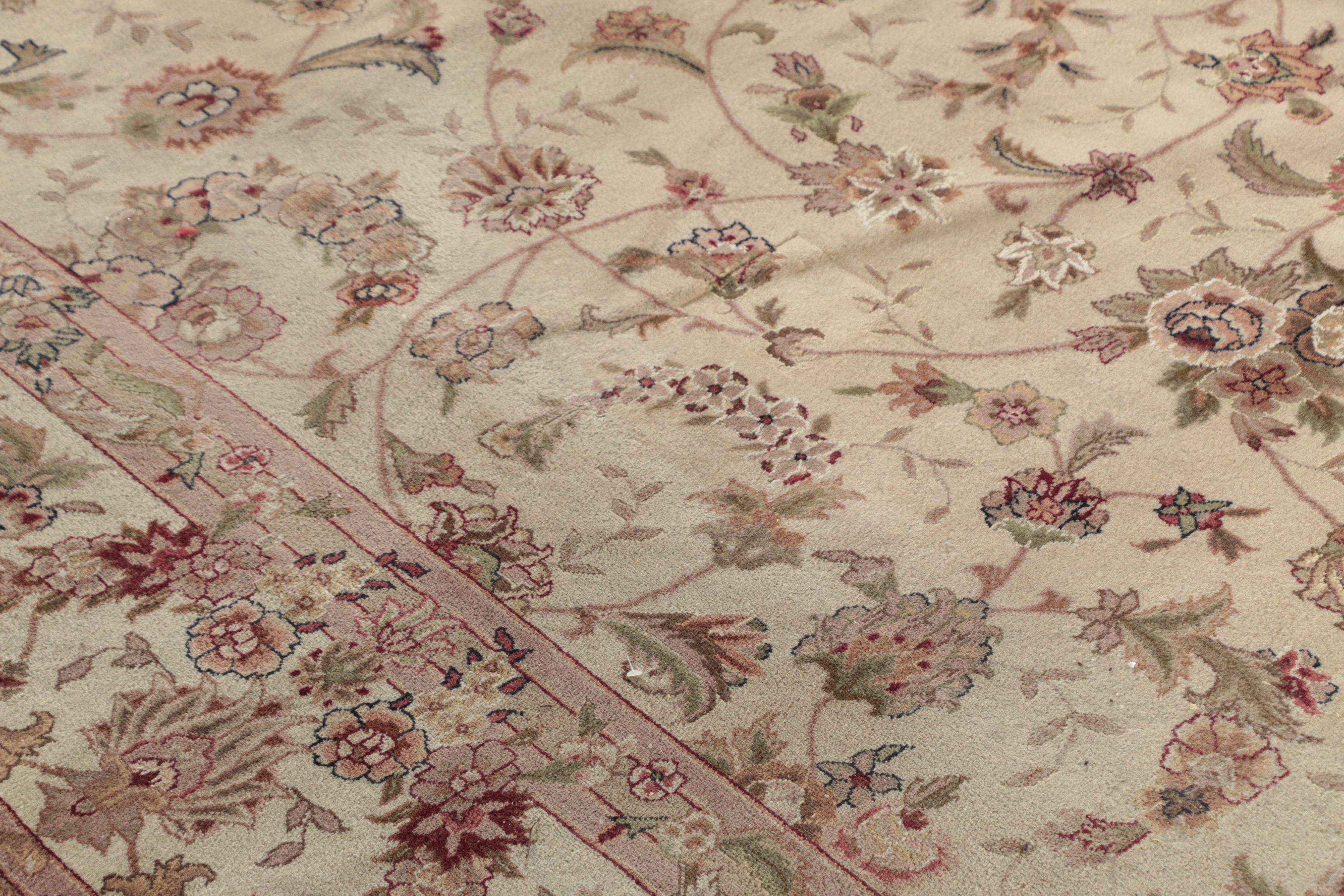 Finely Hand-Knotted Sino-Persian Wool Room Sized Rug