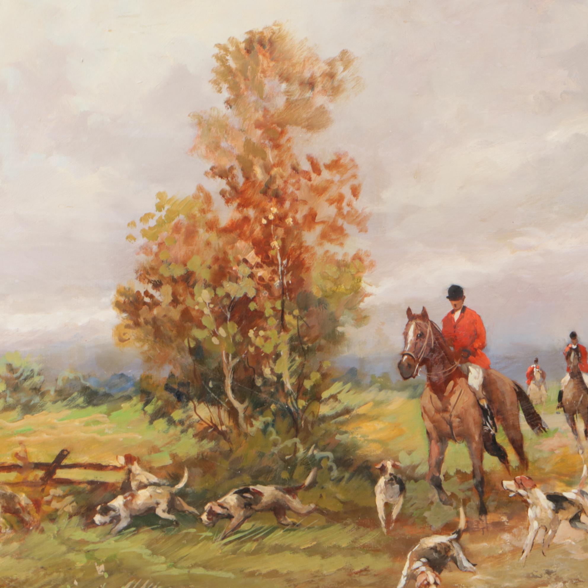 R. Allen Oil Painting "The Hunt"