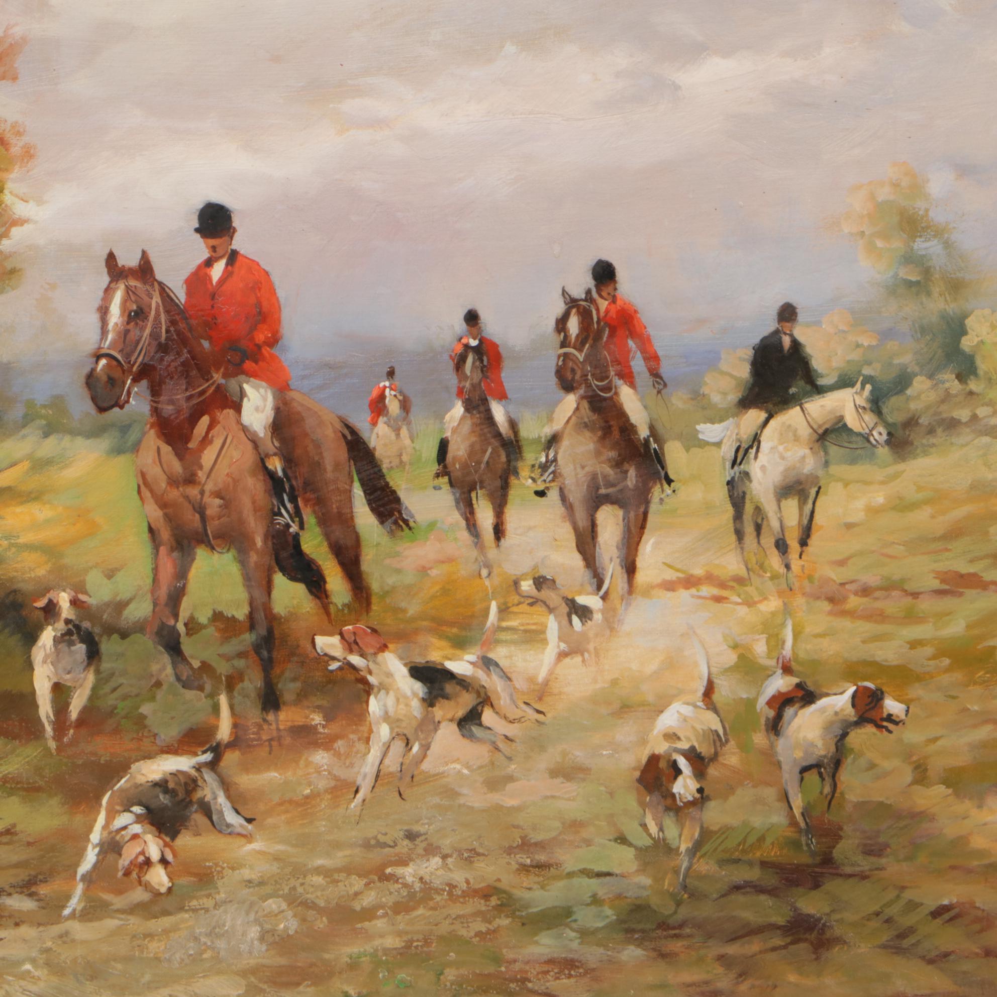 R. Allen Oil Painting "The Hunt"