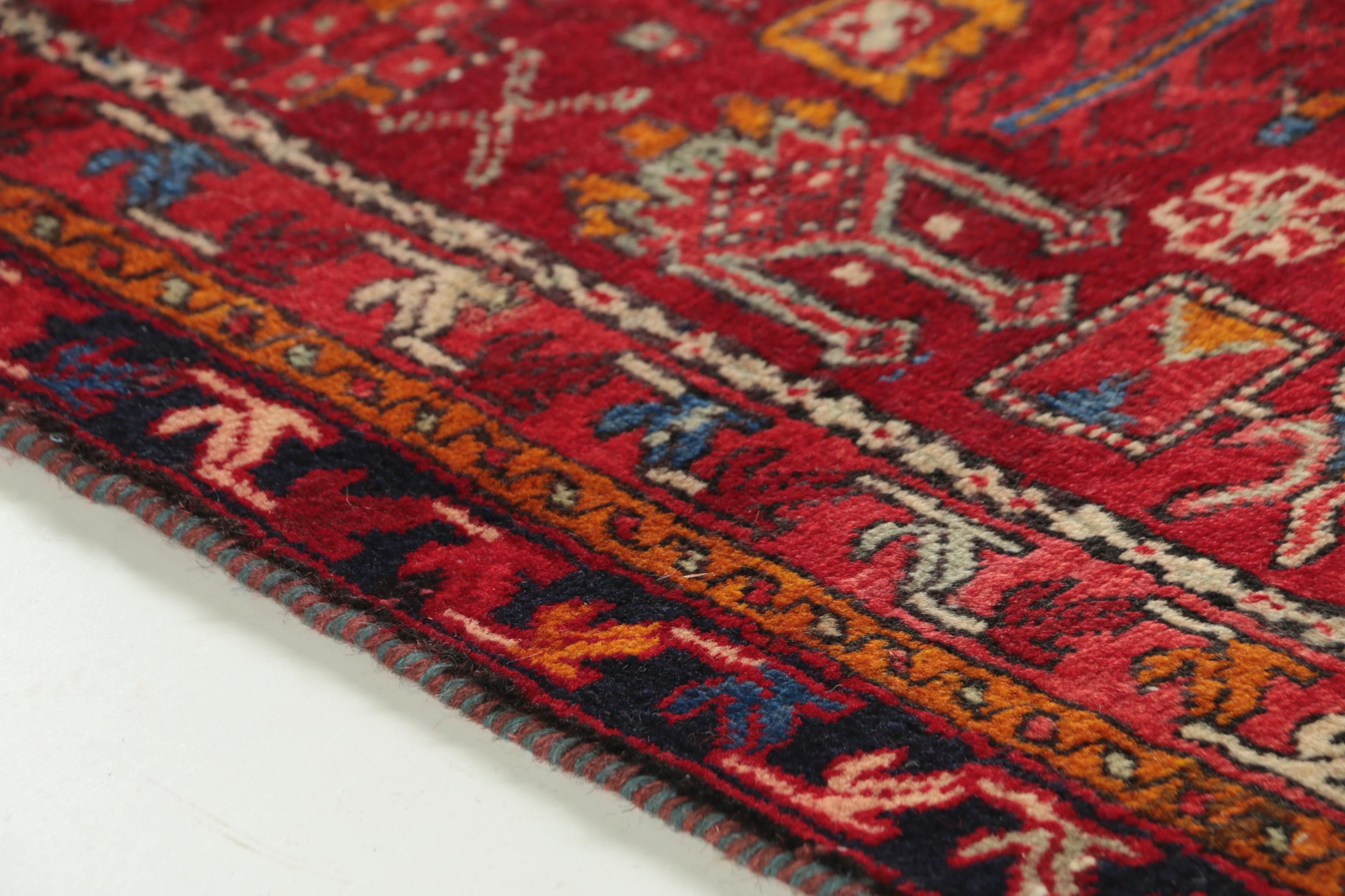 Hand-Knotted Persian Lamberan Wool Runner