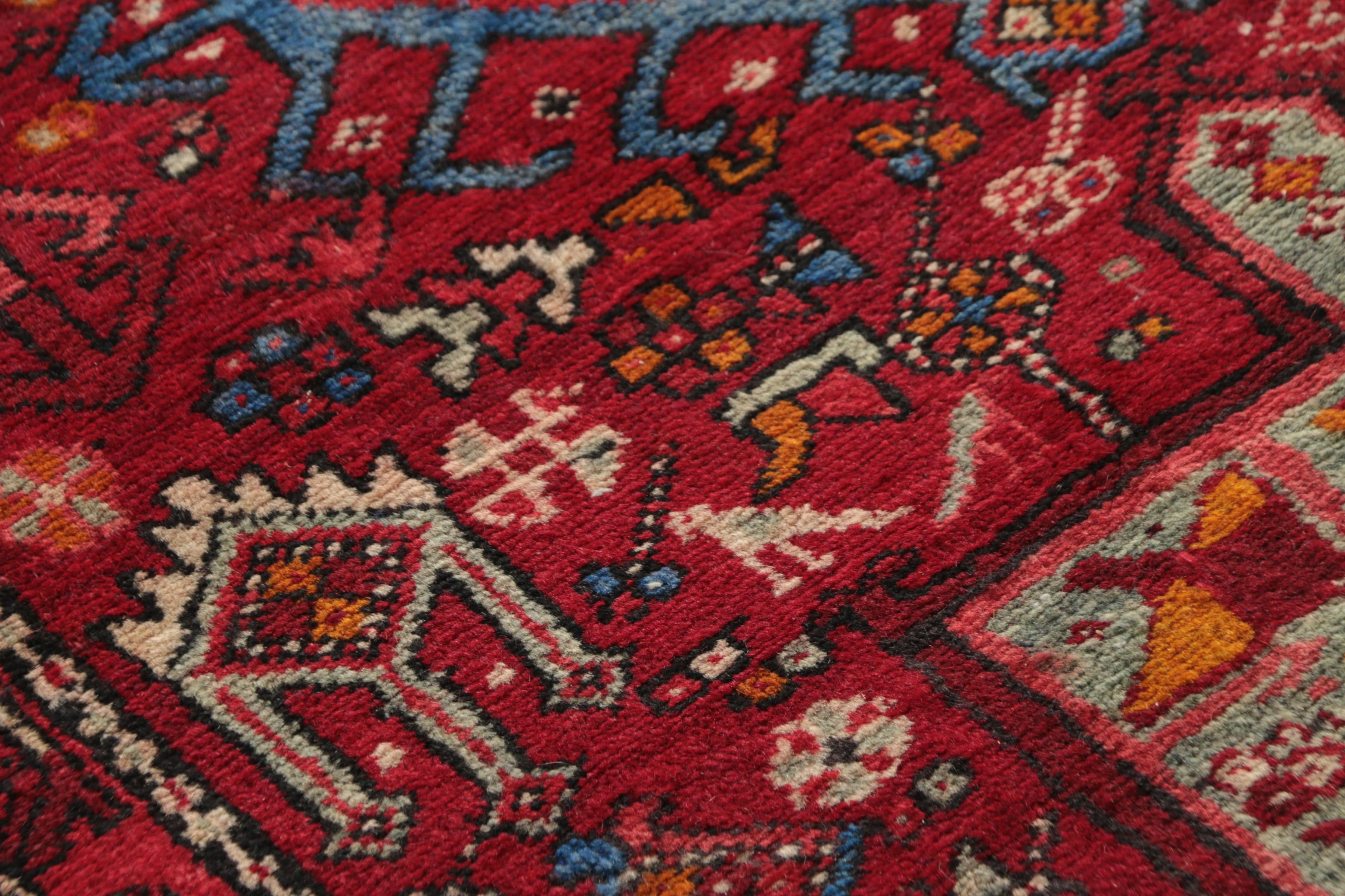 Hand-Knotted Persian Lamberan Wool Runner