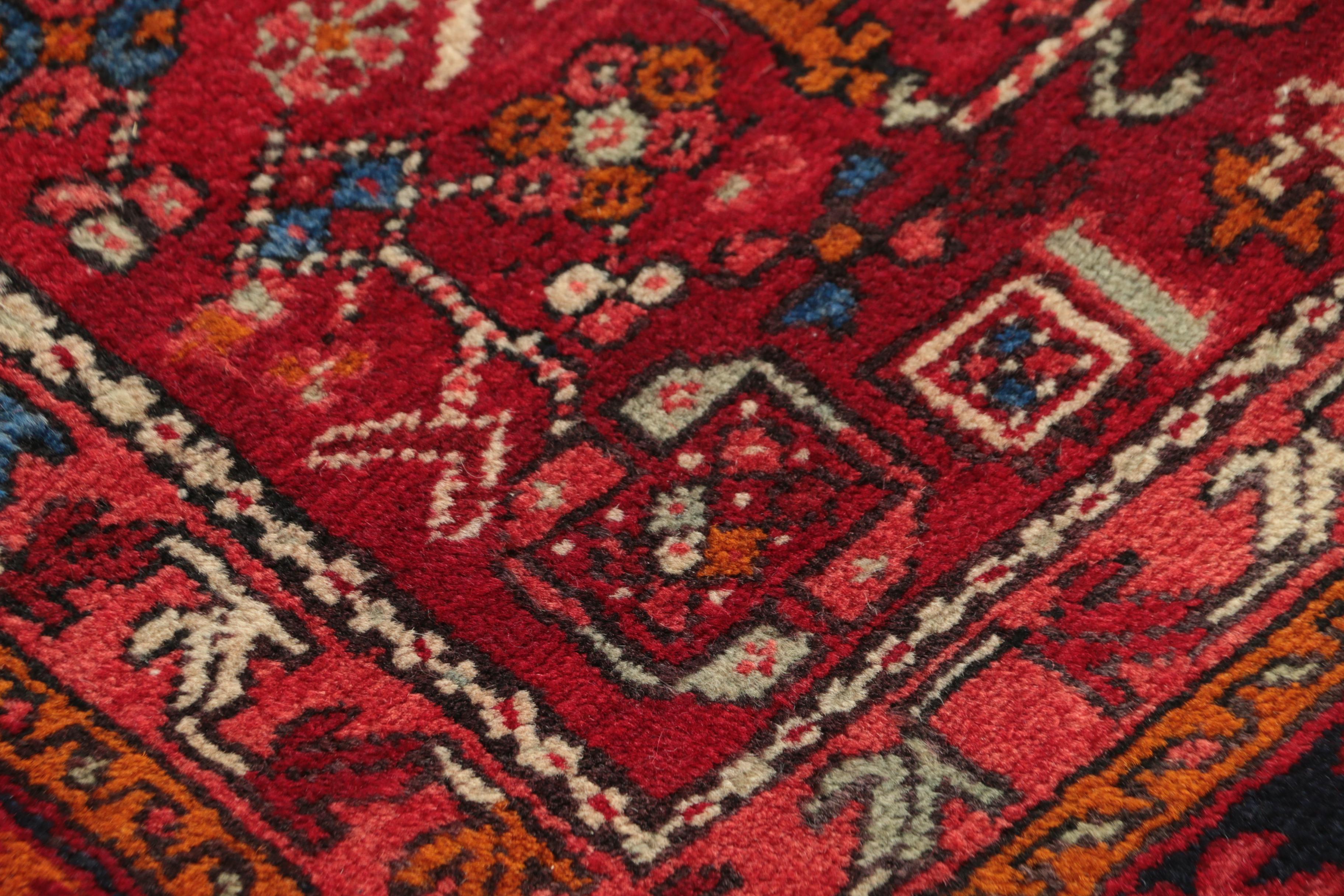 Hand-Knotted Persian Lamberan Wool Runner
