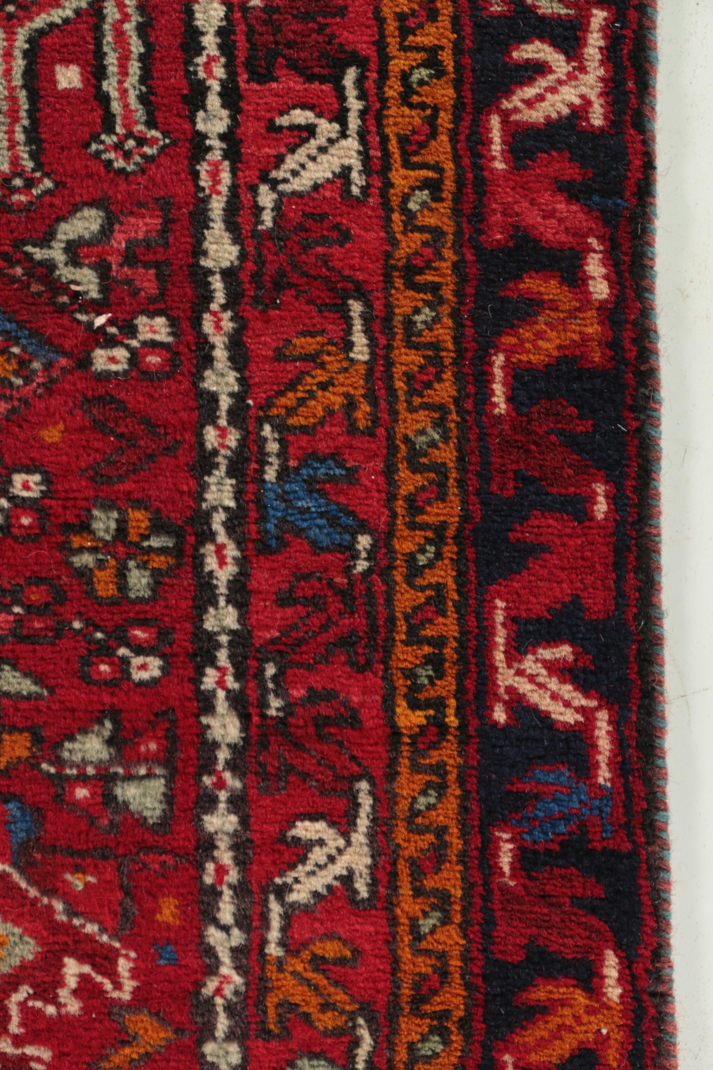 Hand-Knotted Persian Lamberan Wool Runner