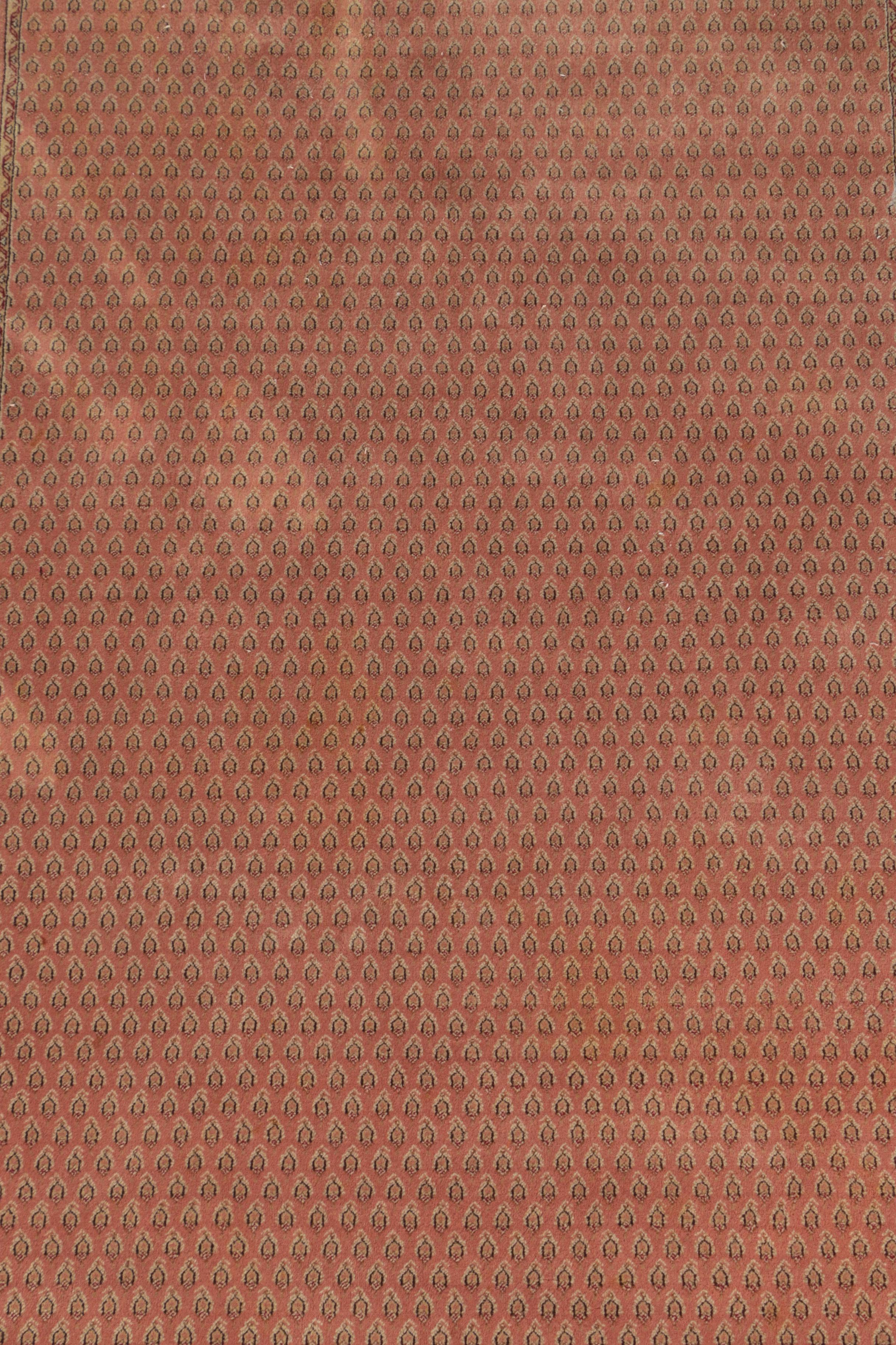 Hand-Knotted Indo-Persian Mir Seraband Wool Rug