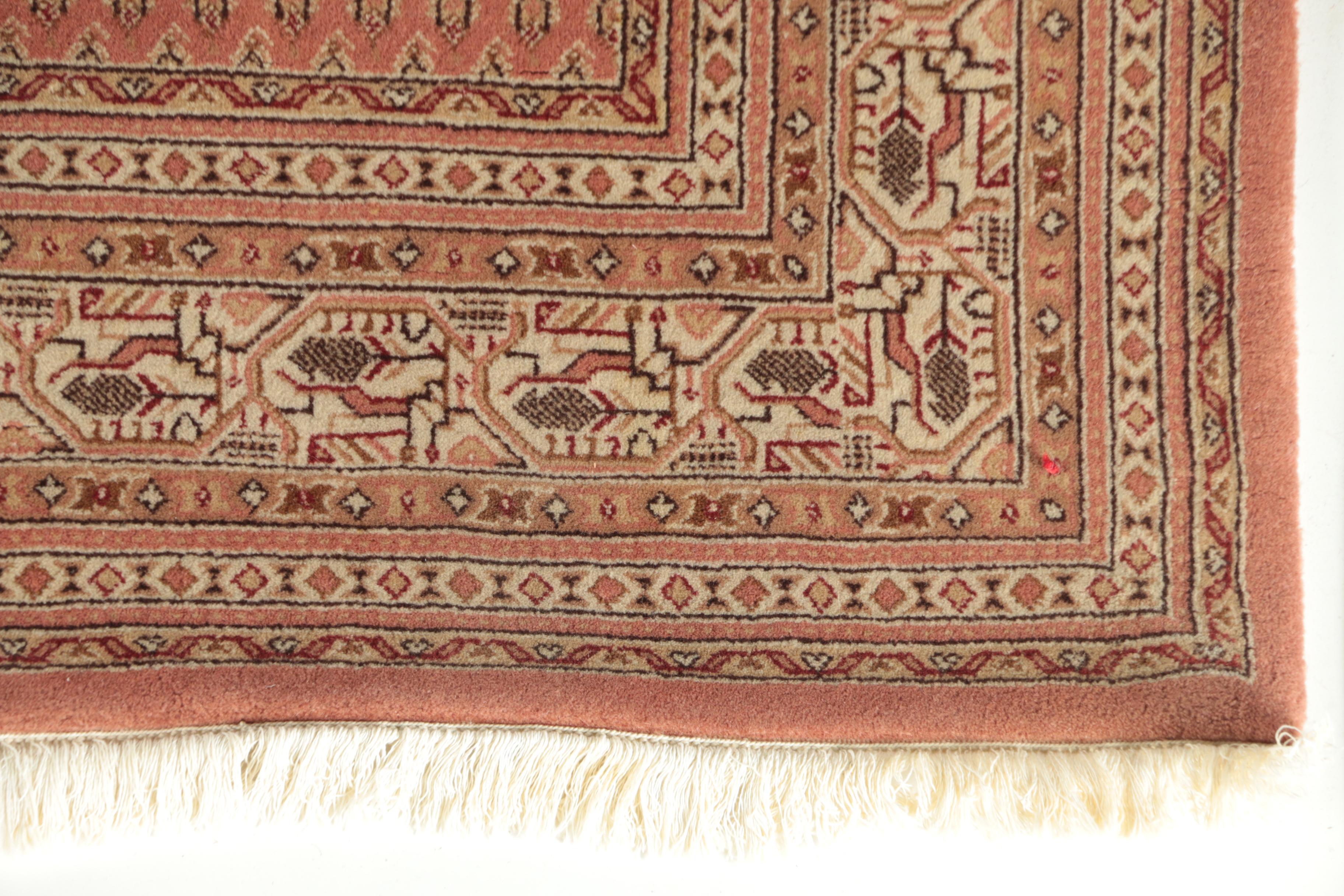 Hand-Knotted Indo-Persian Mir Seraband Wool Rug