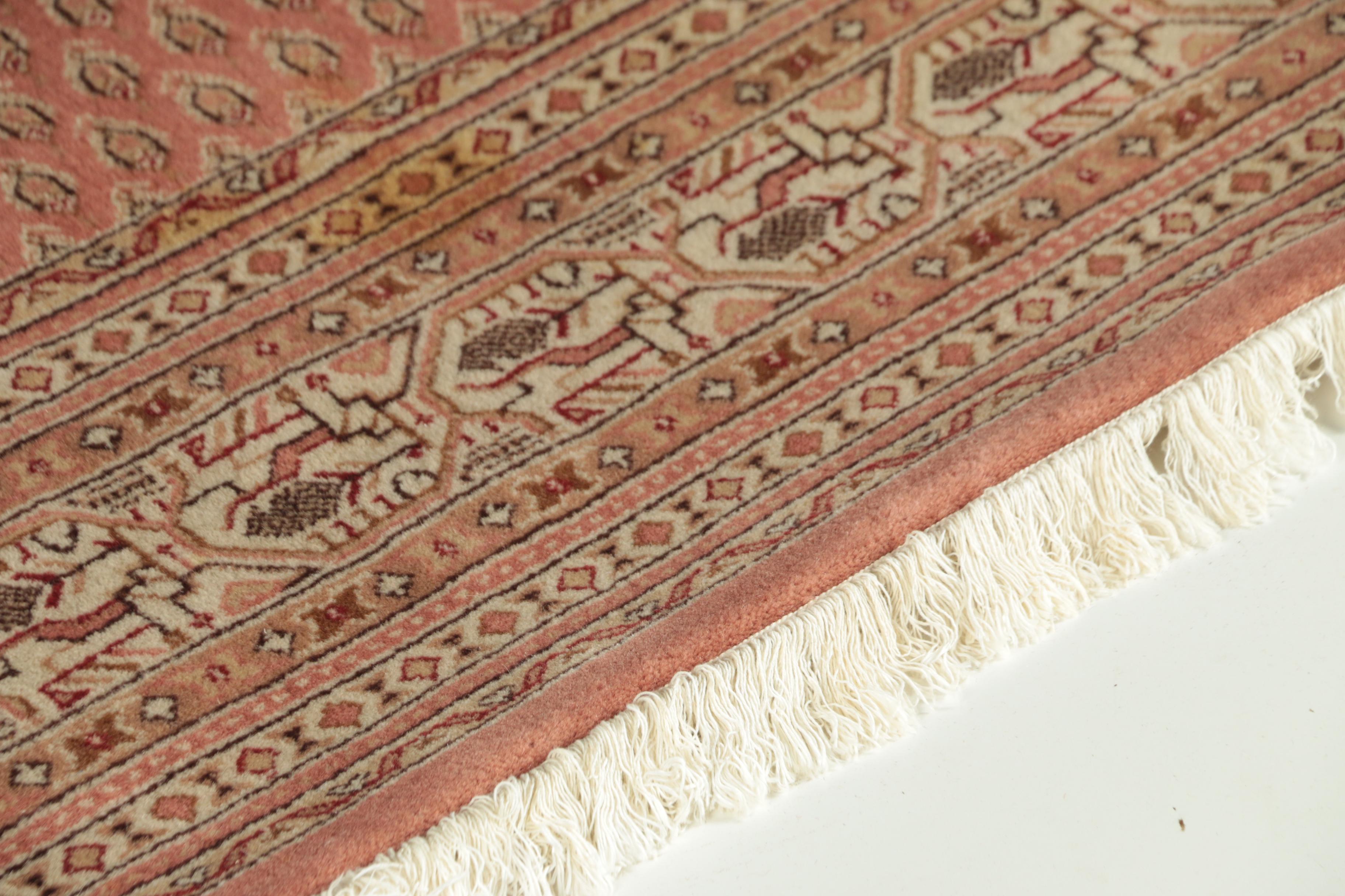 Hand-Knotted Indo-Persian Mir Seraband Wool Rug