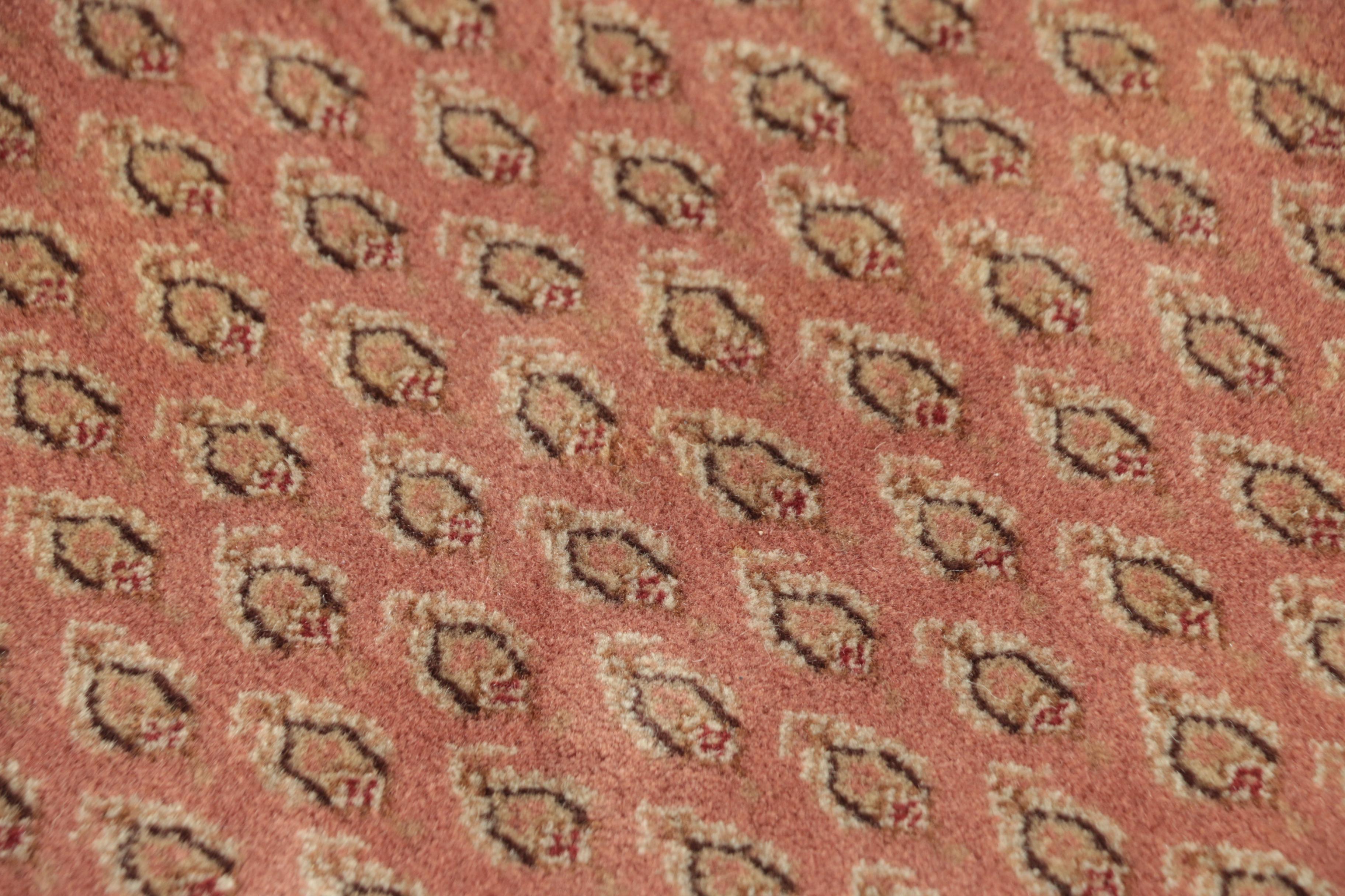 Hand-Knotted Indo-Persian Mir Seraband Wool Rug