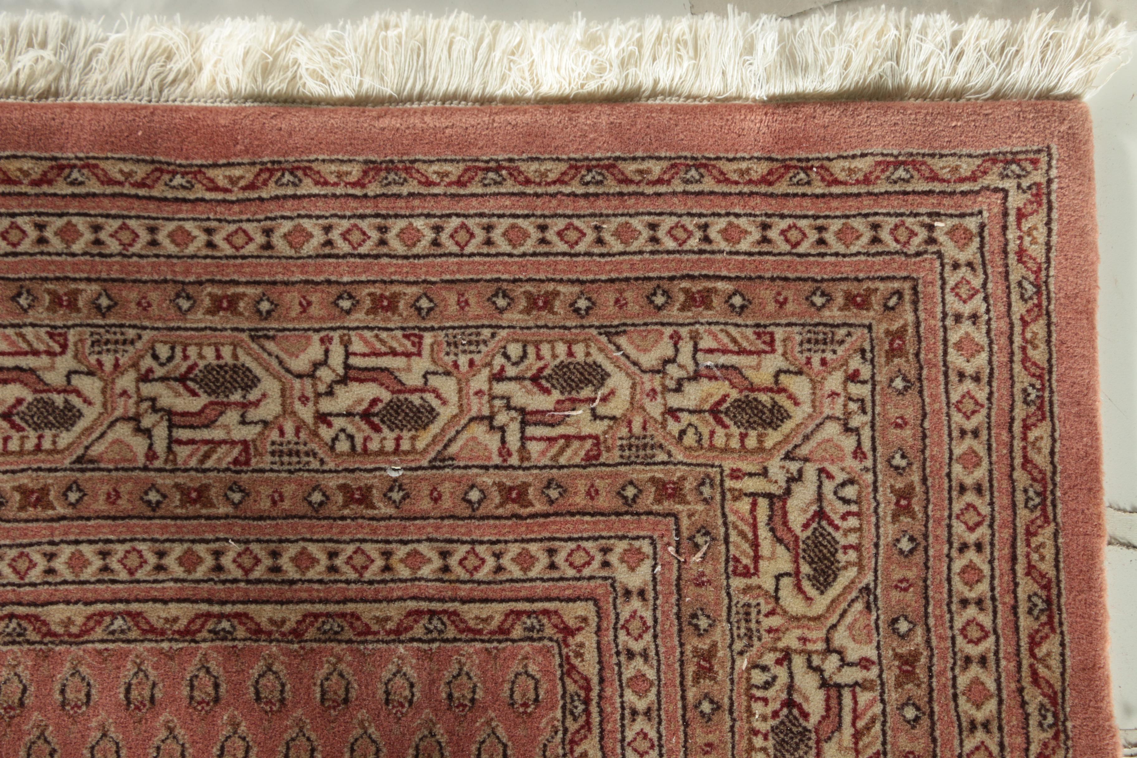 Hand-Knotted Indo-Persian Mir Seraband Wool Rug
