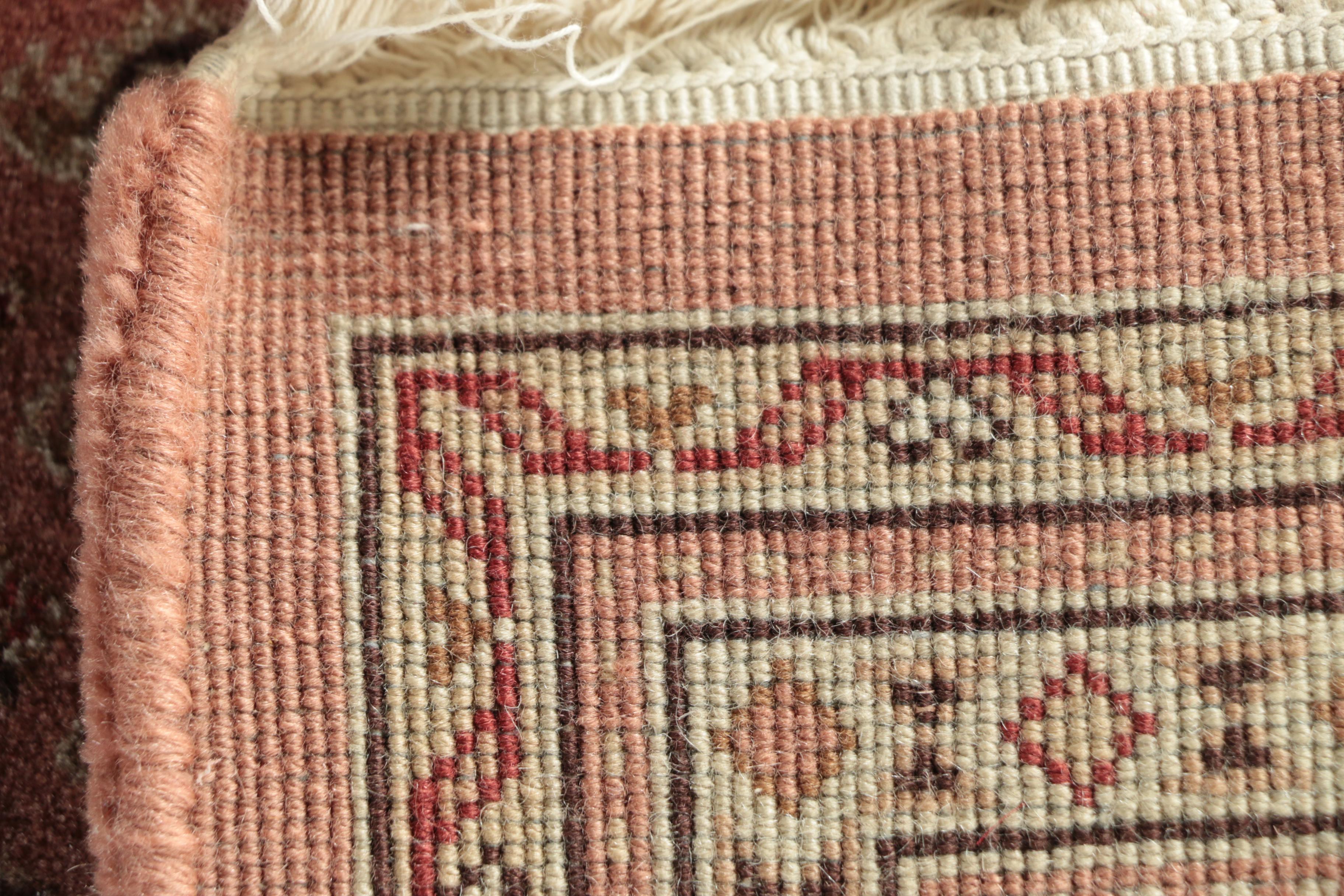 Hand-Knotted Indo-Persian Mir Seraband Wool Rug