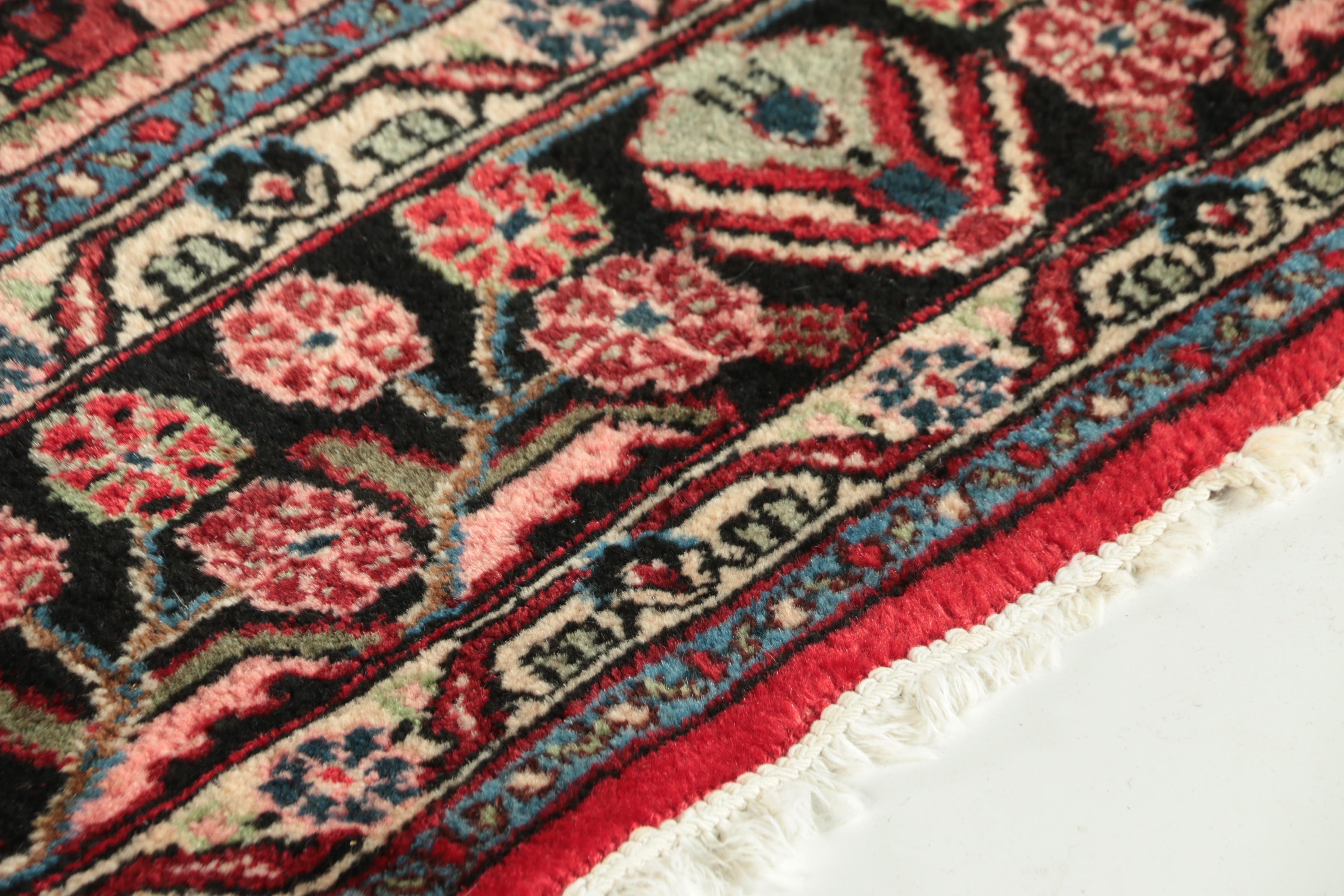 Semi-Antique Hand-Knotted Persian Malayer Room Sized Rug