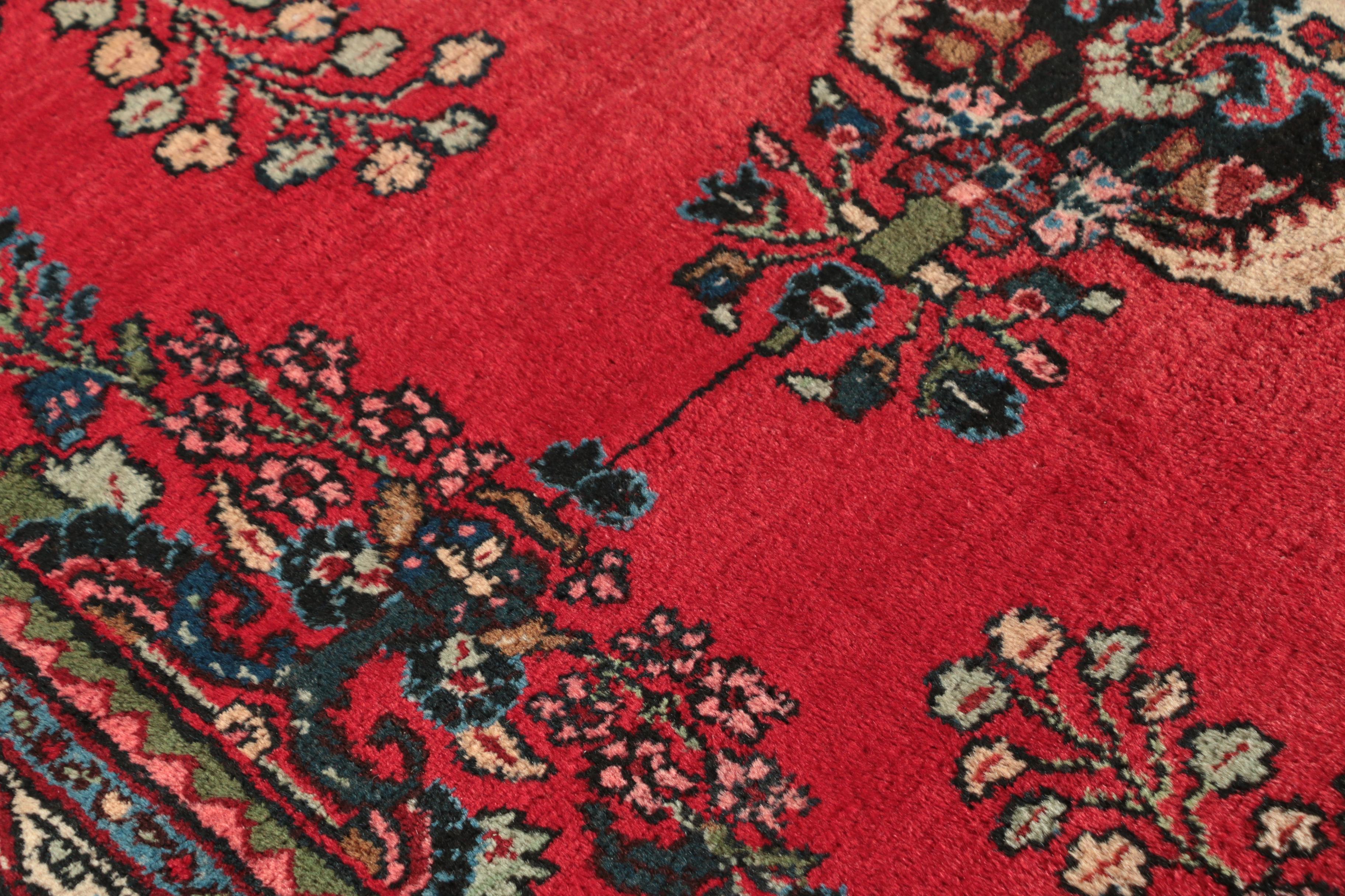 Semi-Antique Hand-Knotted Persian Malayer Room Sized Rug