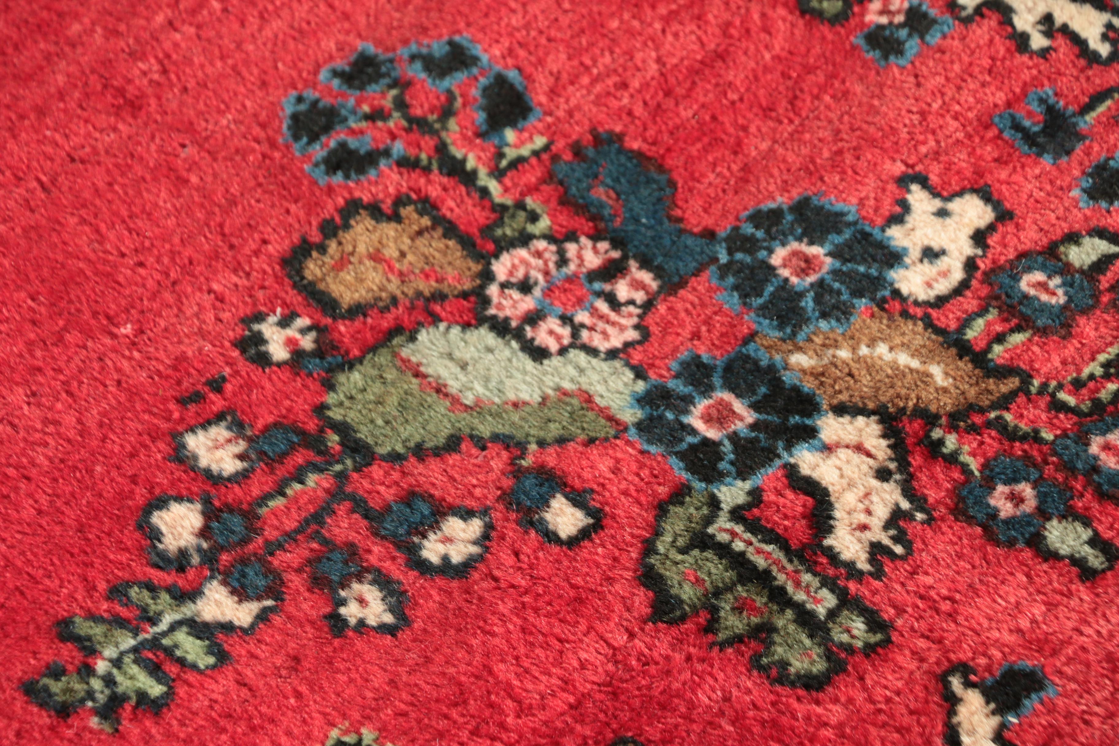 Semi-Antique Hand-Knotted Persian Malayer Room Sized Rug