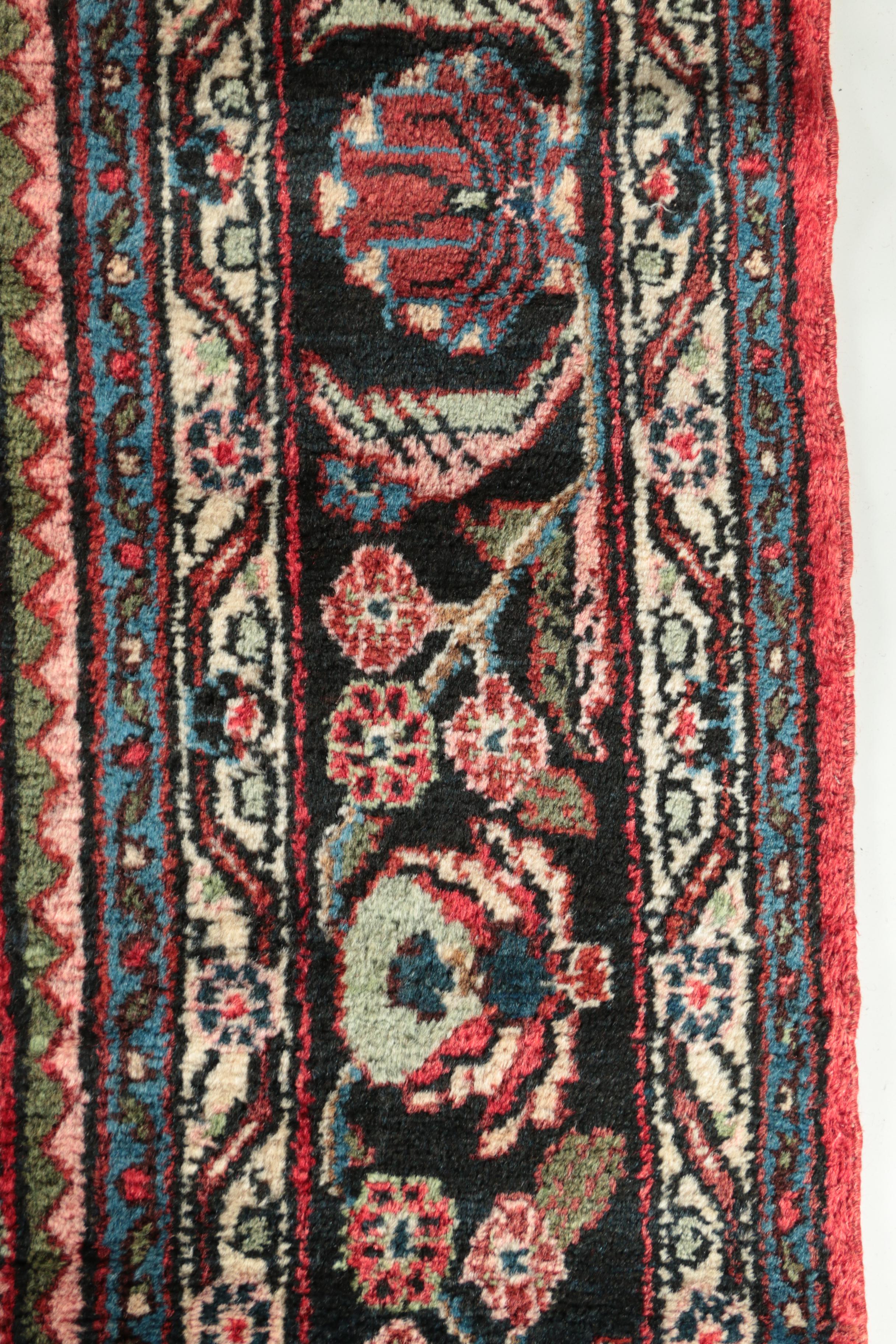 Semi-Antique Hand-Knotted Persian Malayer Room Sized Rug