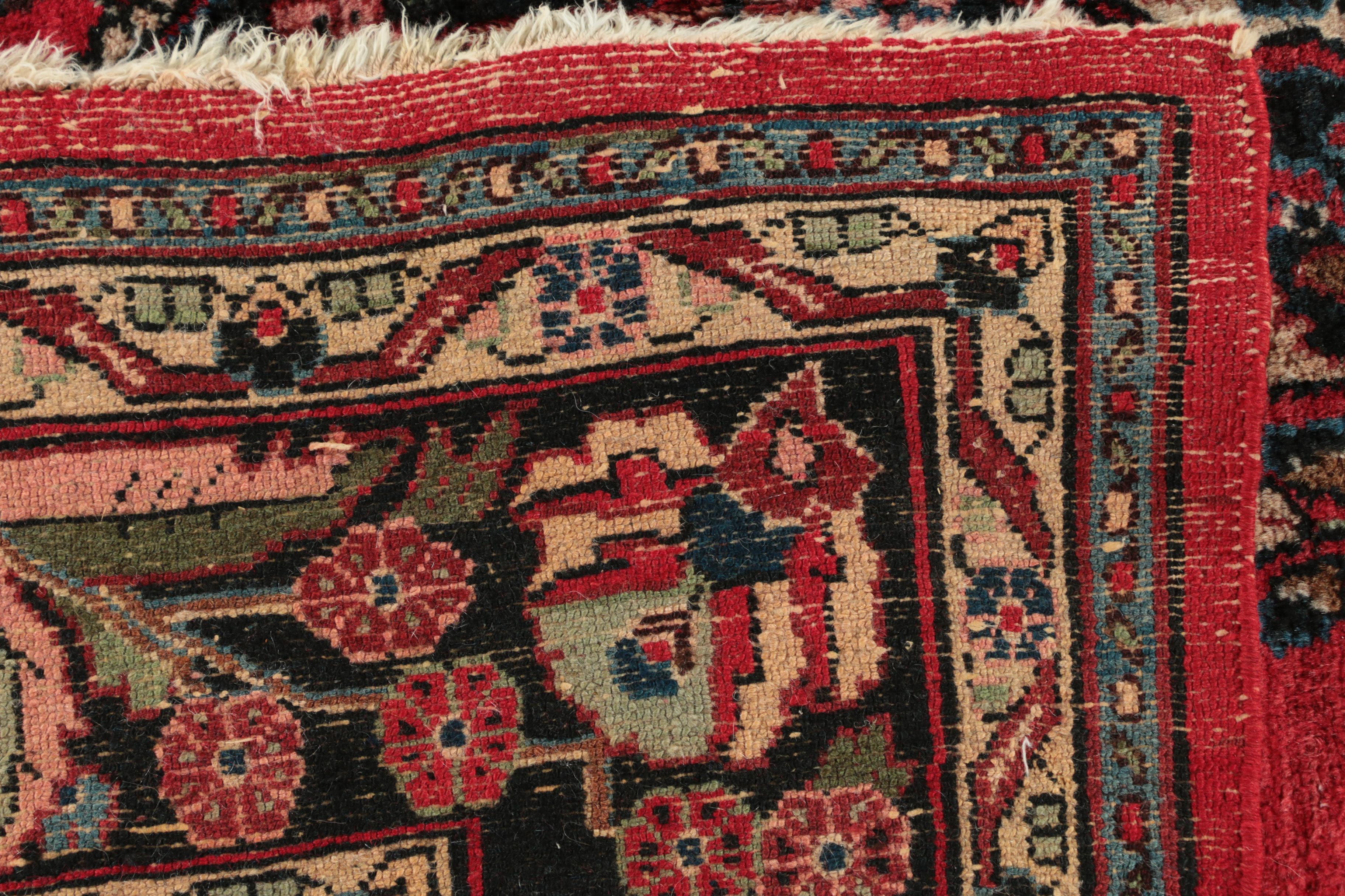 Semi-Antique Hand-Knotted Persian Malayer Room Sized Rug