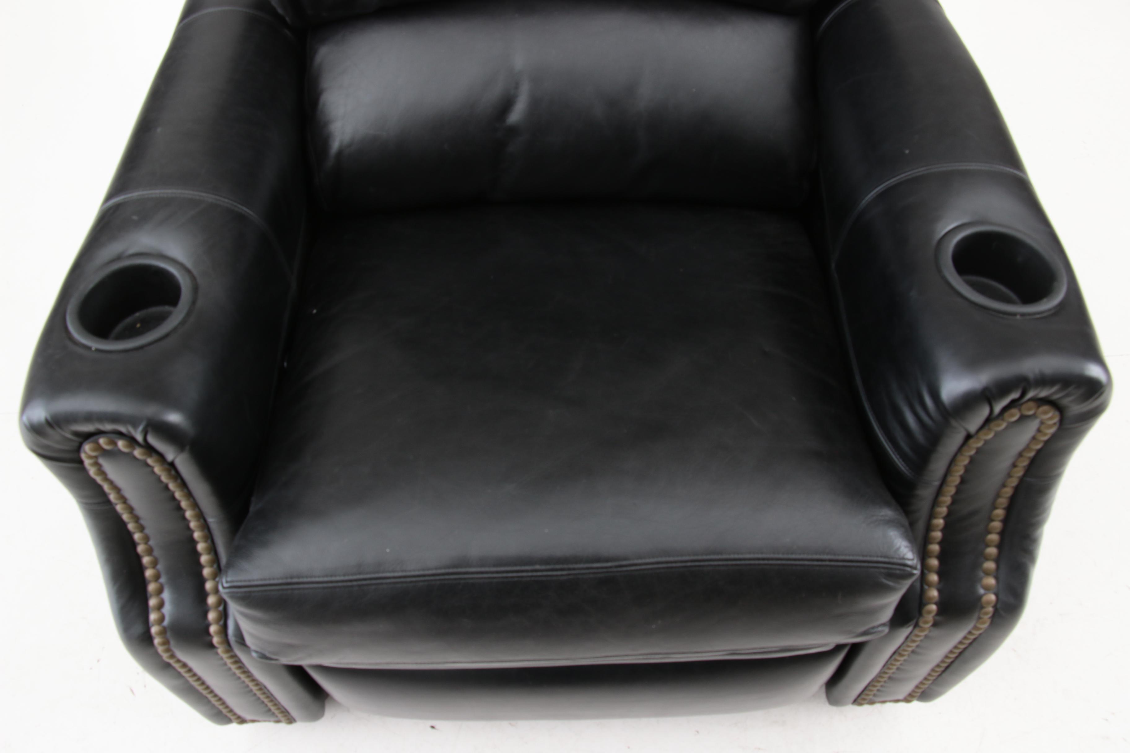 Drexel Heritage Black Leather Recliner