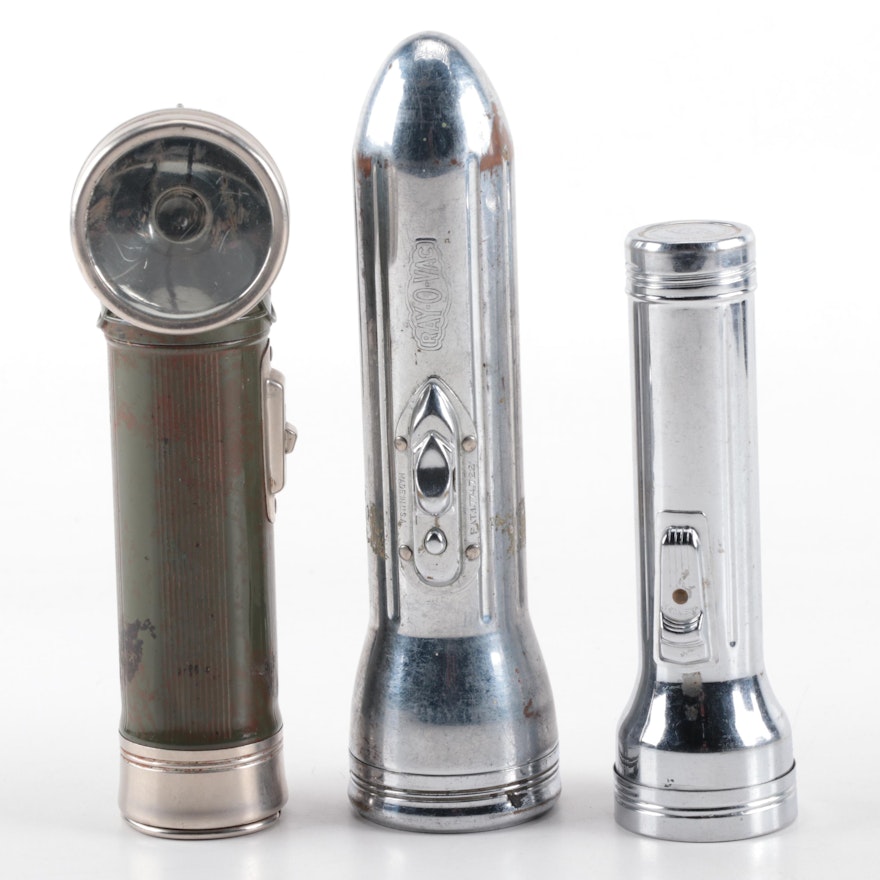 Boy Scouts of American Official Flashlight and Other Flashlights, 1950s