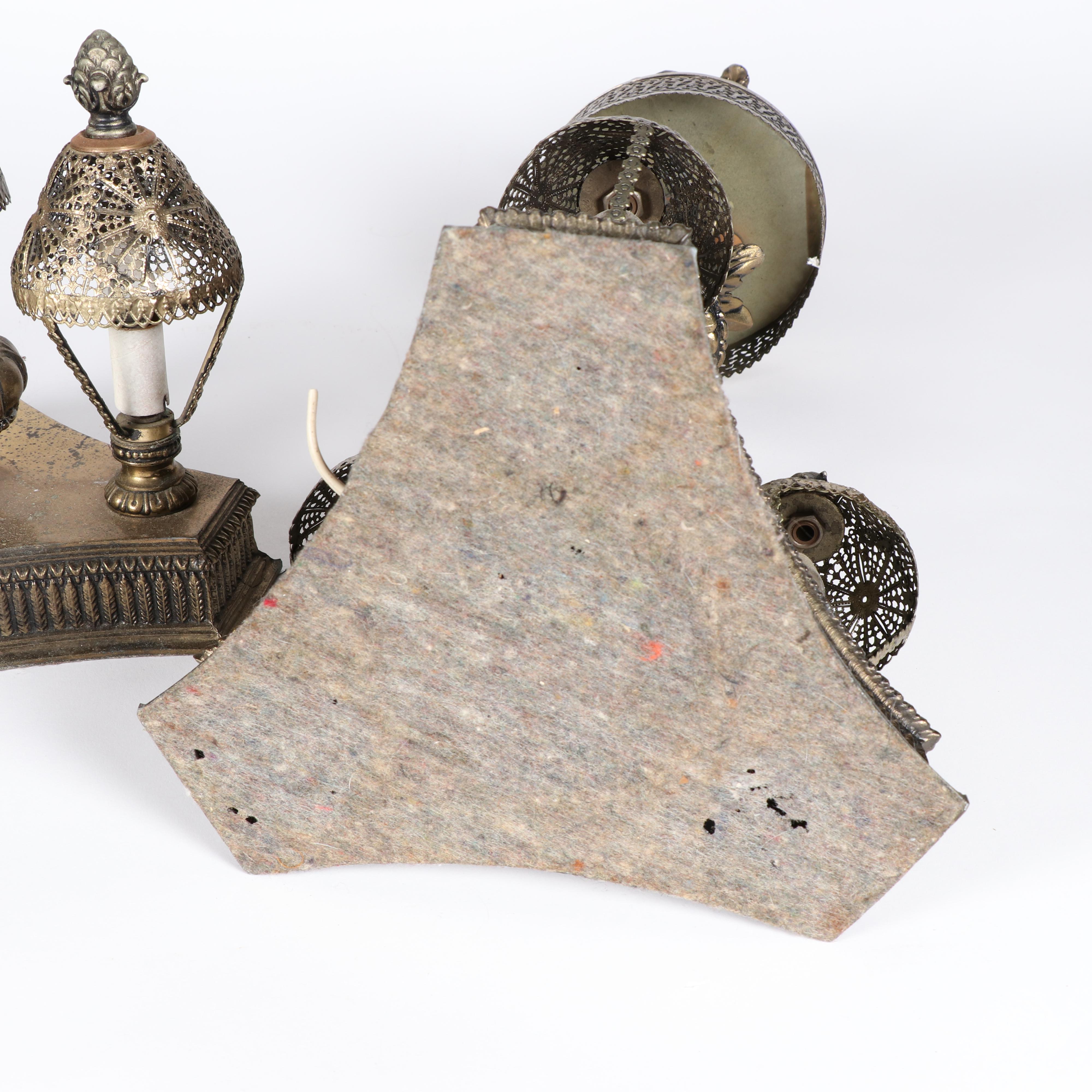 Reticulated Cast Metal Entry Lamps