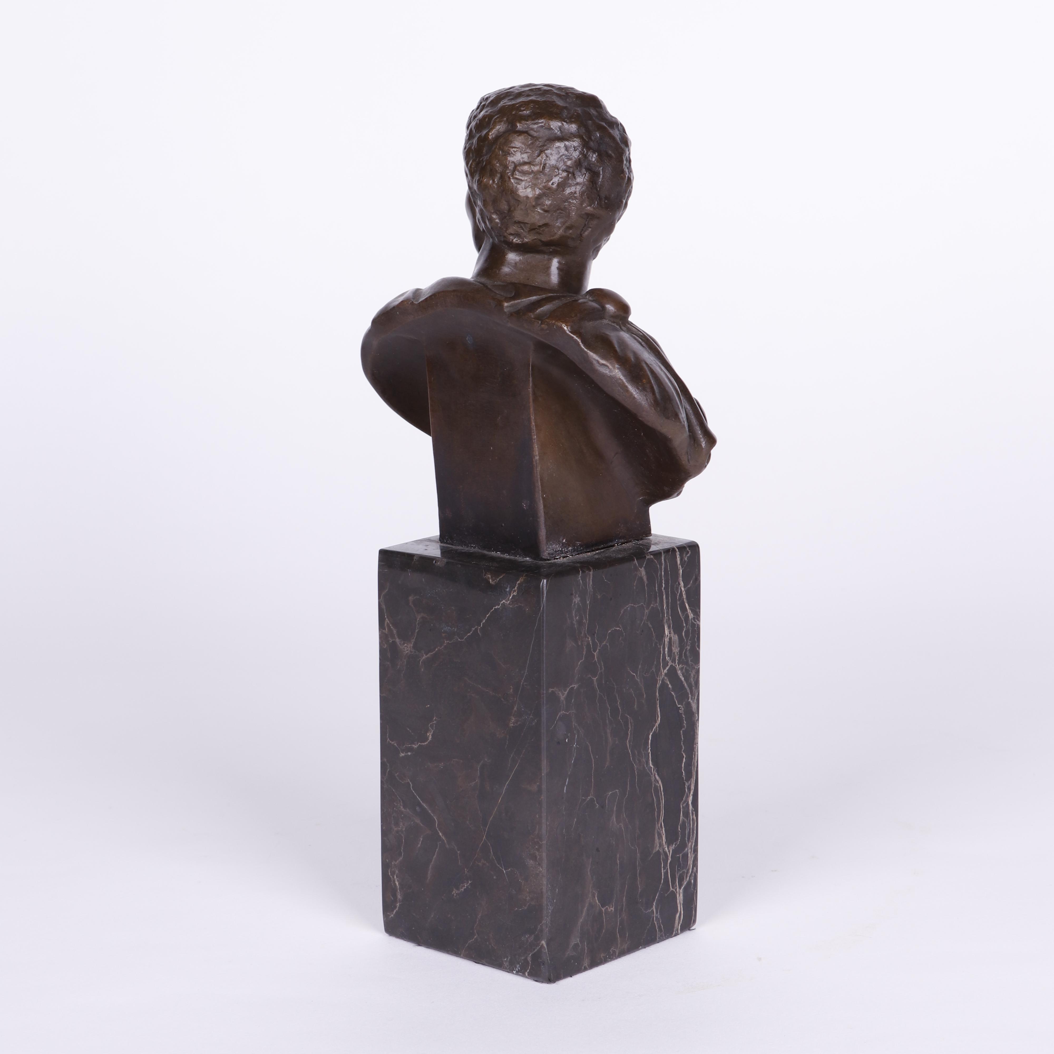 Bronze Bust on Marble Base