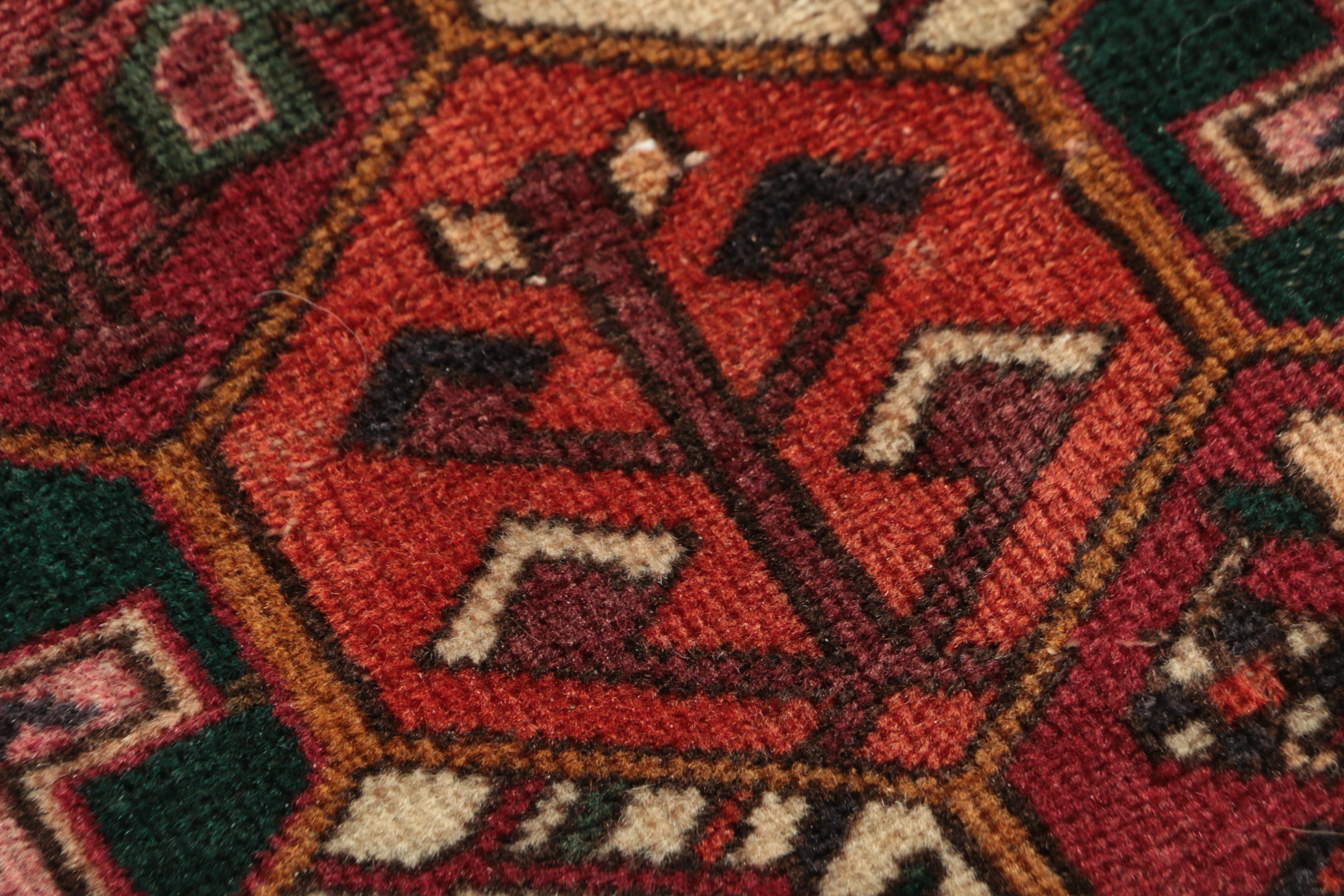 Hand-Knotted Persian Hamadan Wool Rug