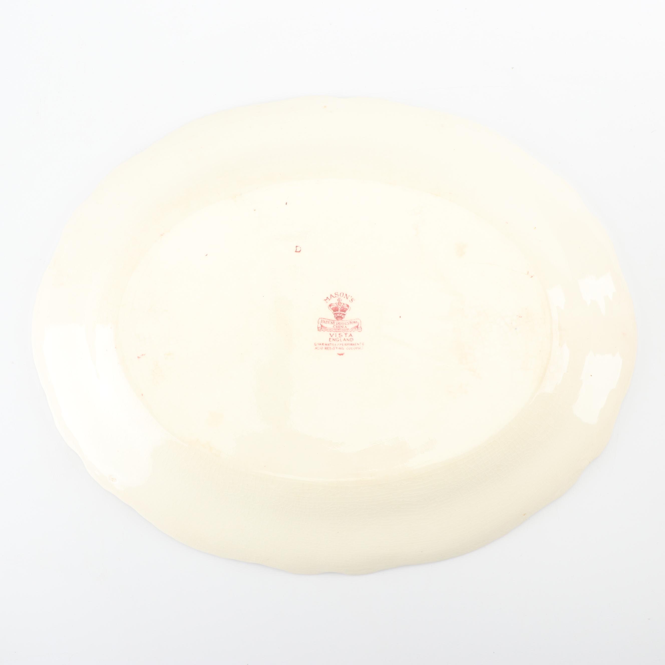 Mason's "Vista" Transfer Printed Ironstone Tableware