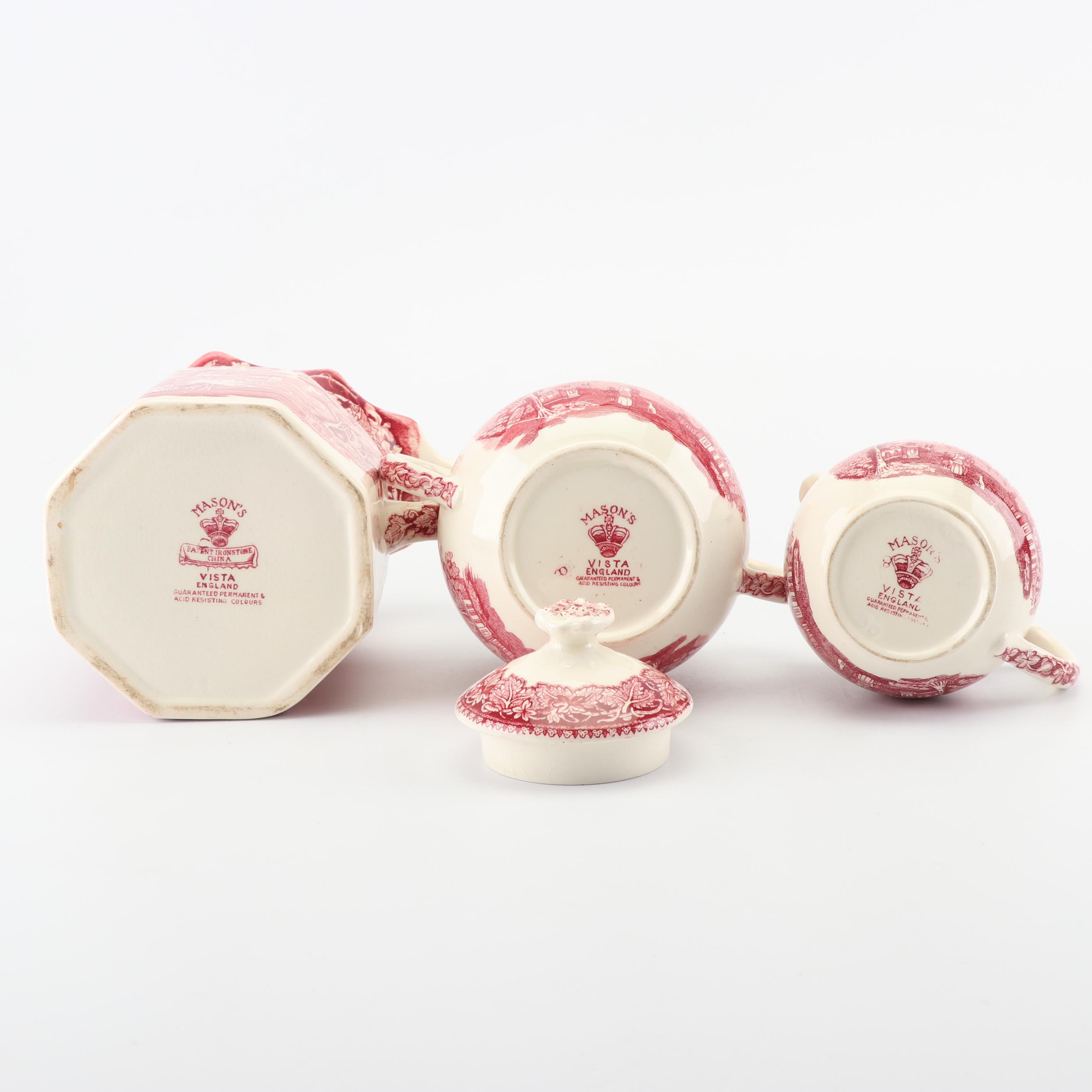 Mason's "Vista" Transfer Printed Ironstone Tableware