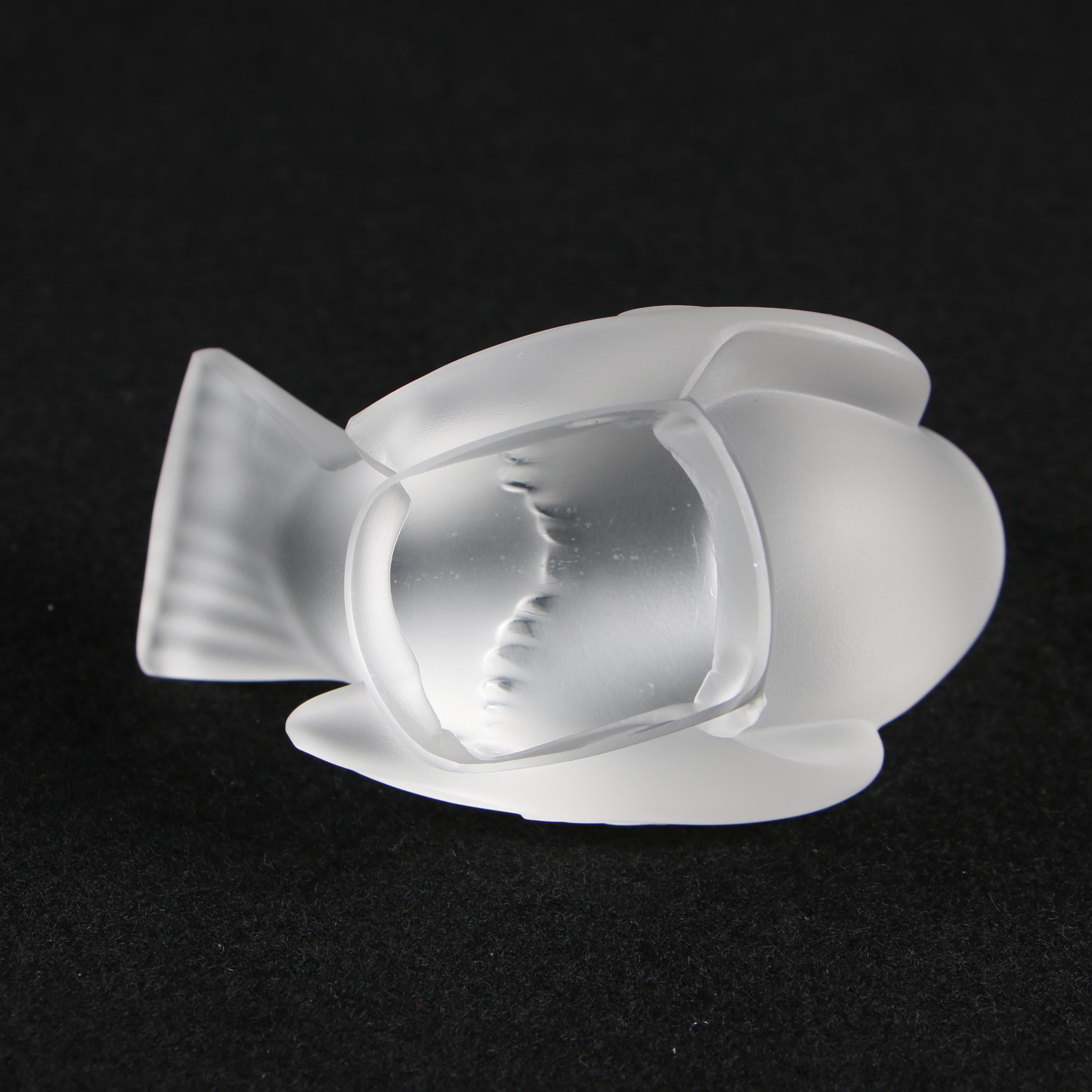 Lalique Crystal Bird Paperweights and Figurine