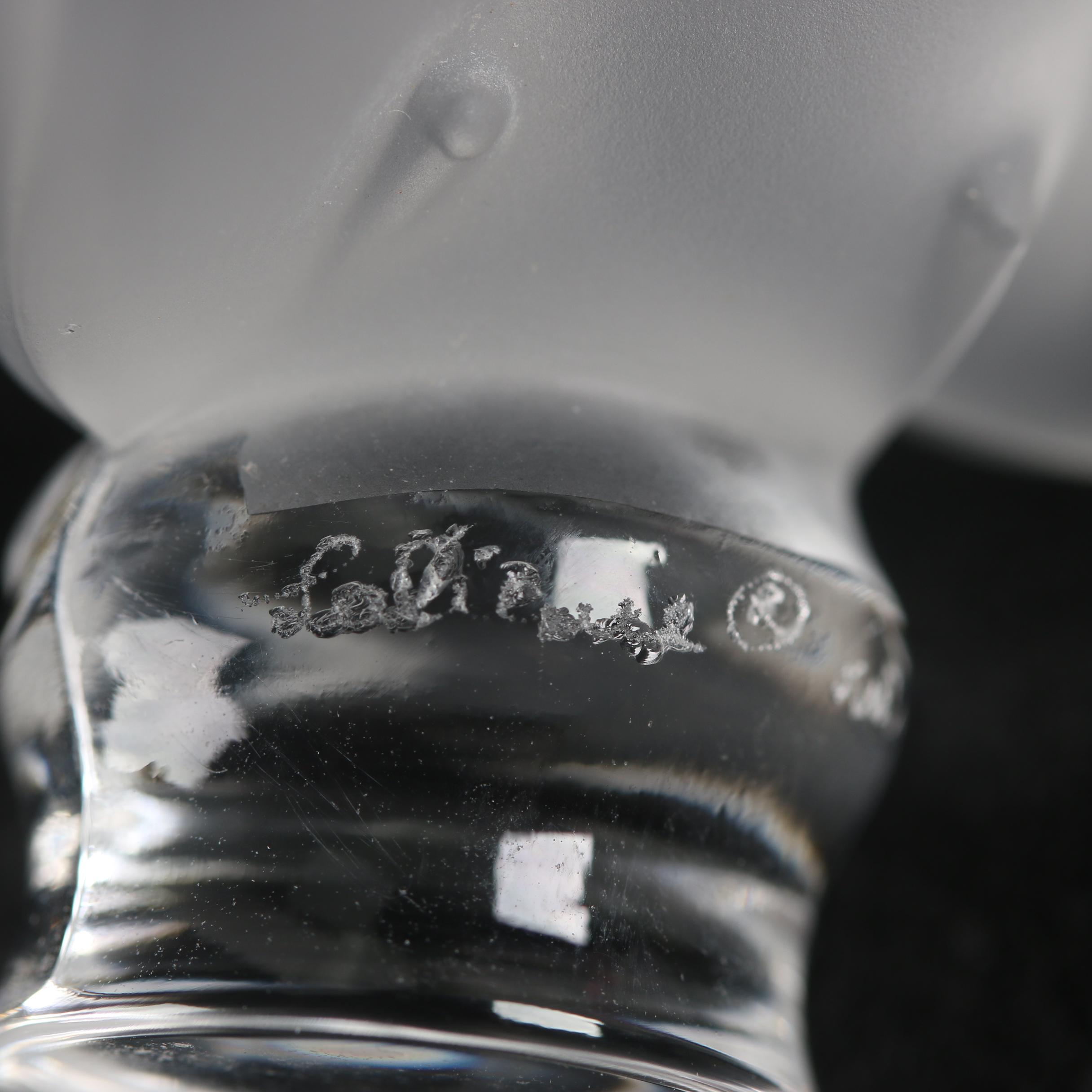 Lalique Crystal Bird Paperweights and Figurine