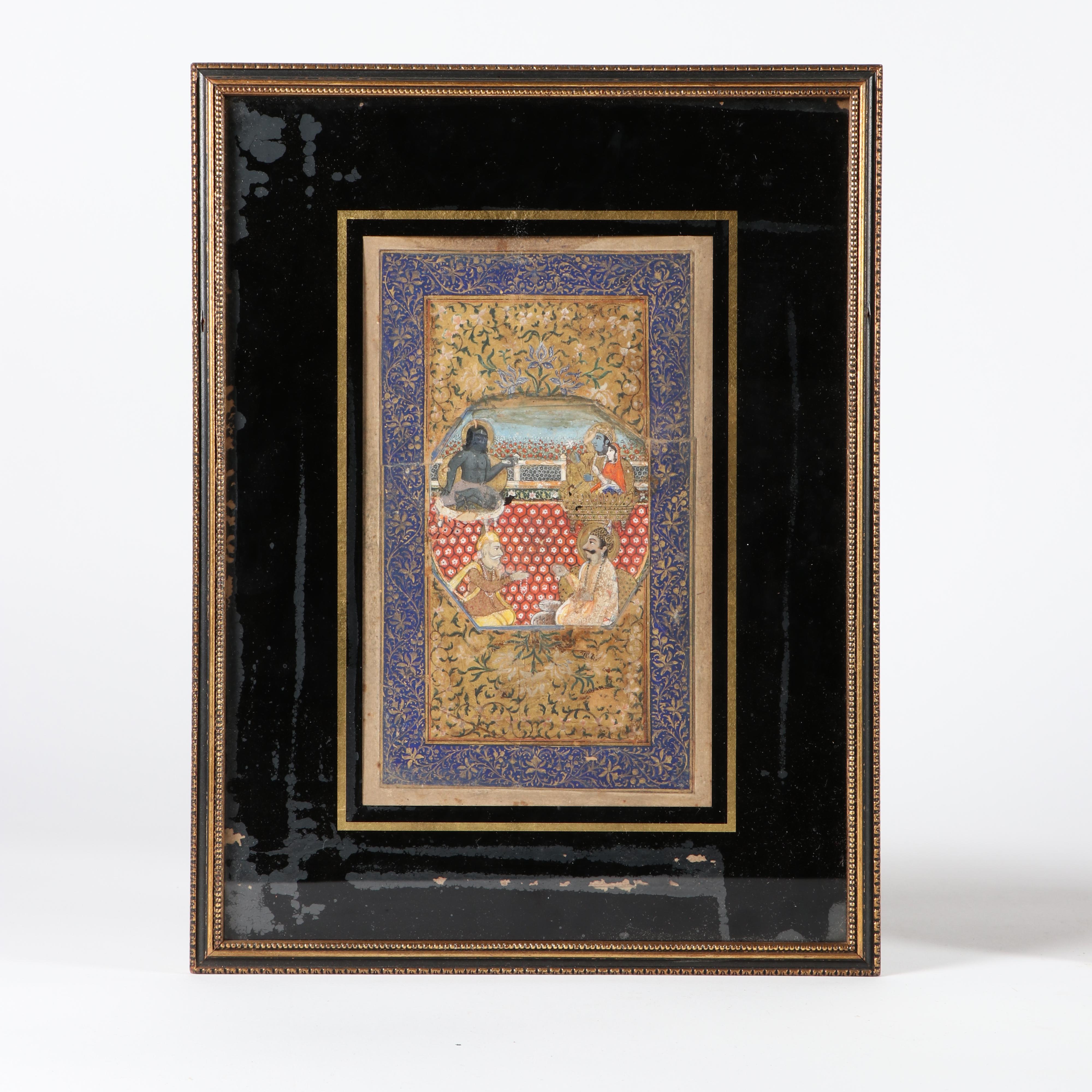 Illuminated Indian Manuscript Page