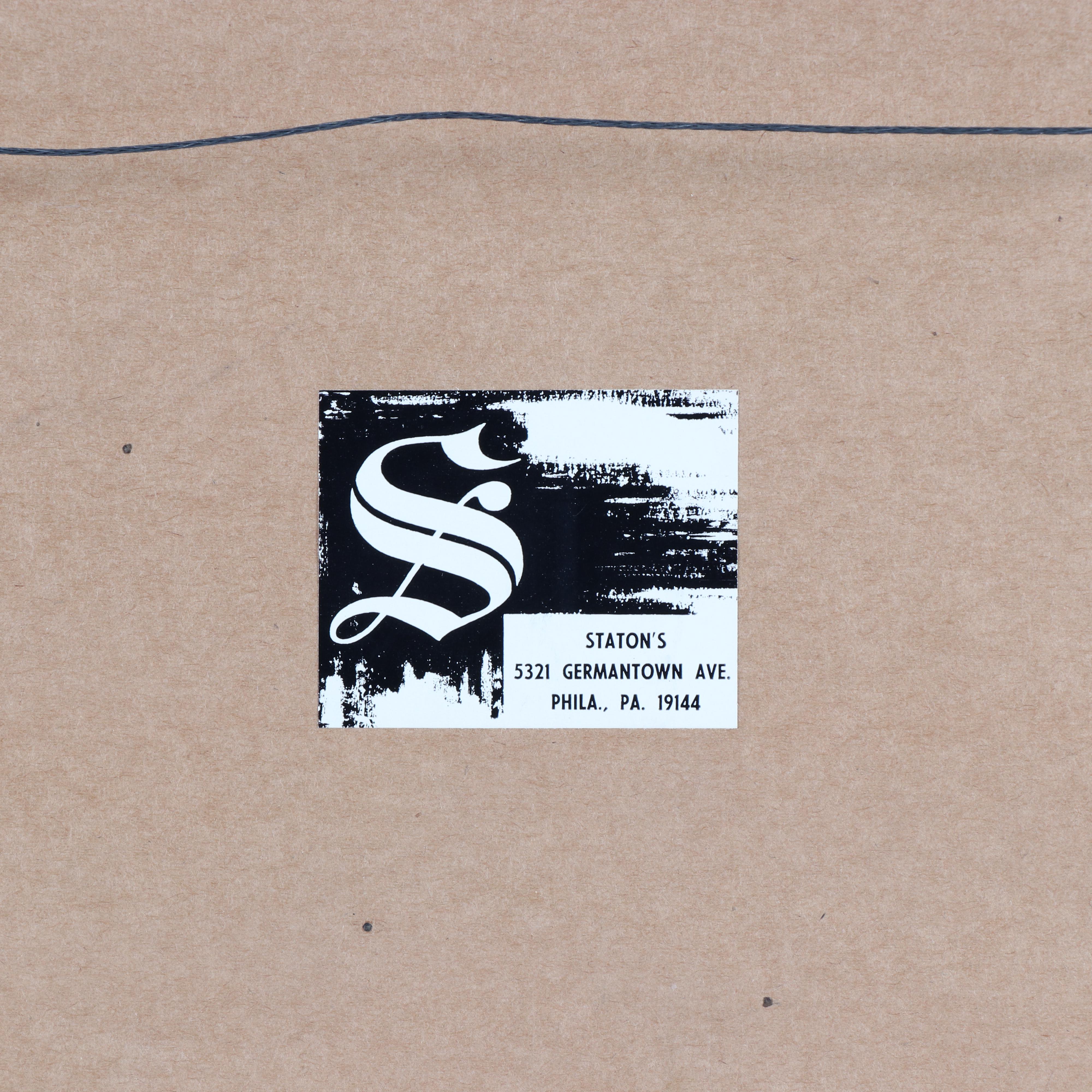 Antique Watercolor Landscape Painting