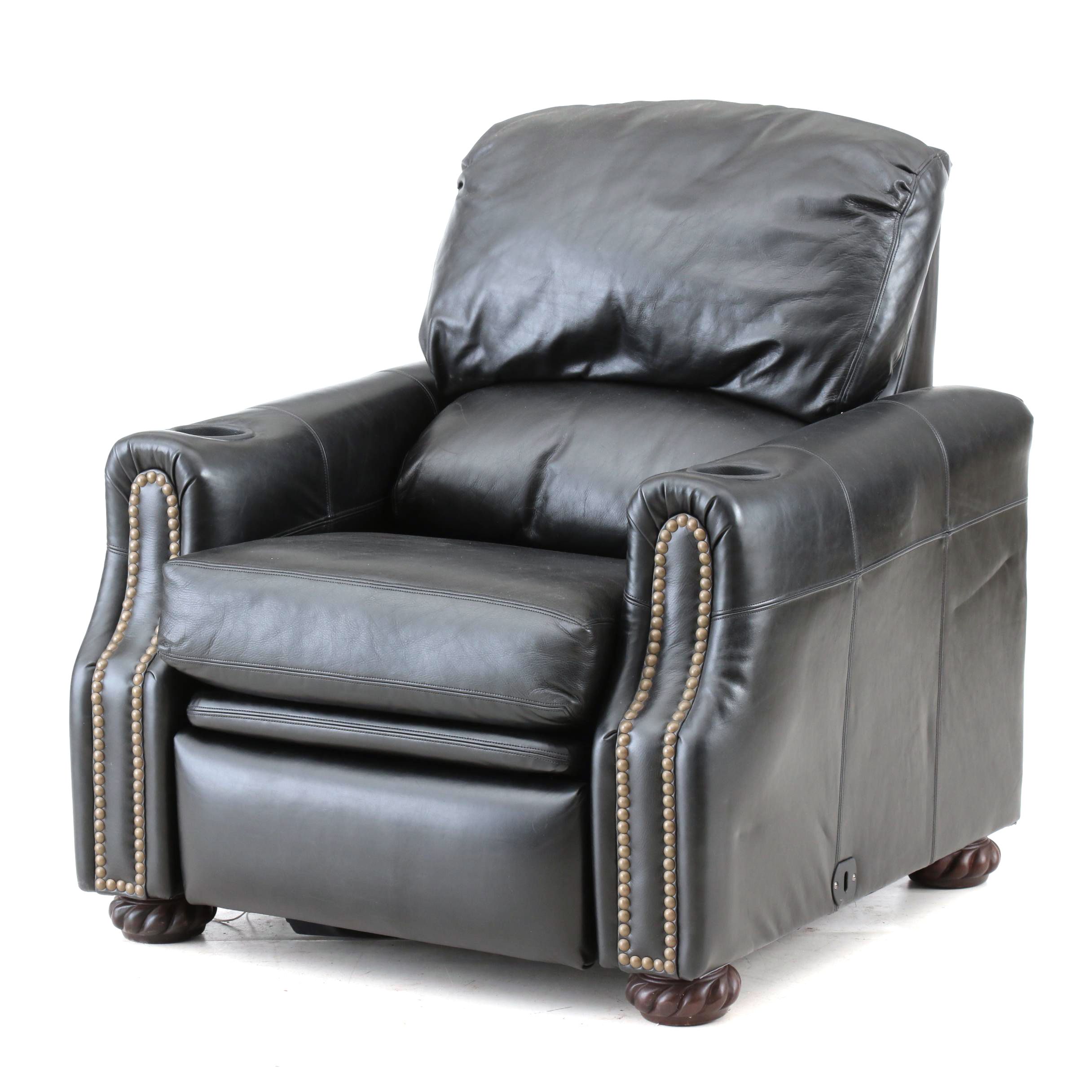 Drexel Heritage Black Leather Recliner