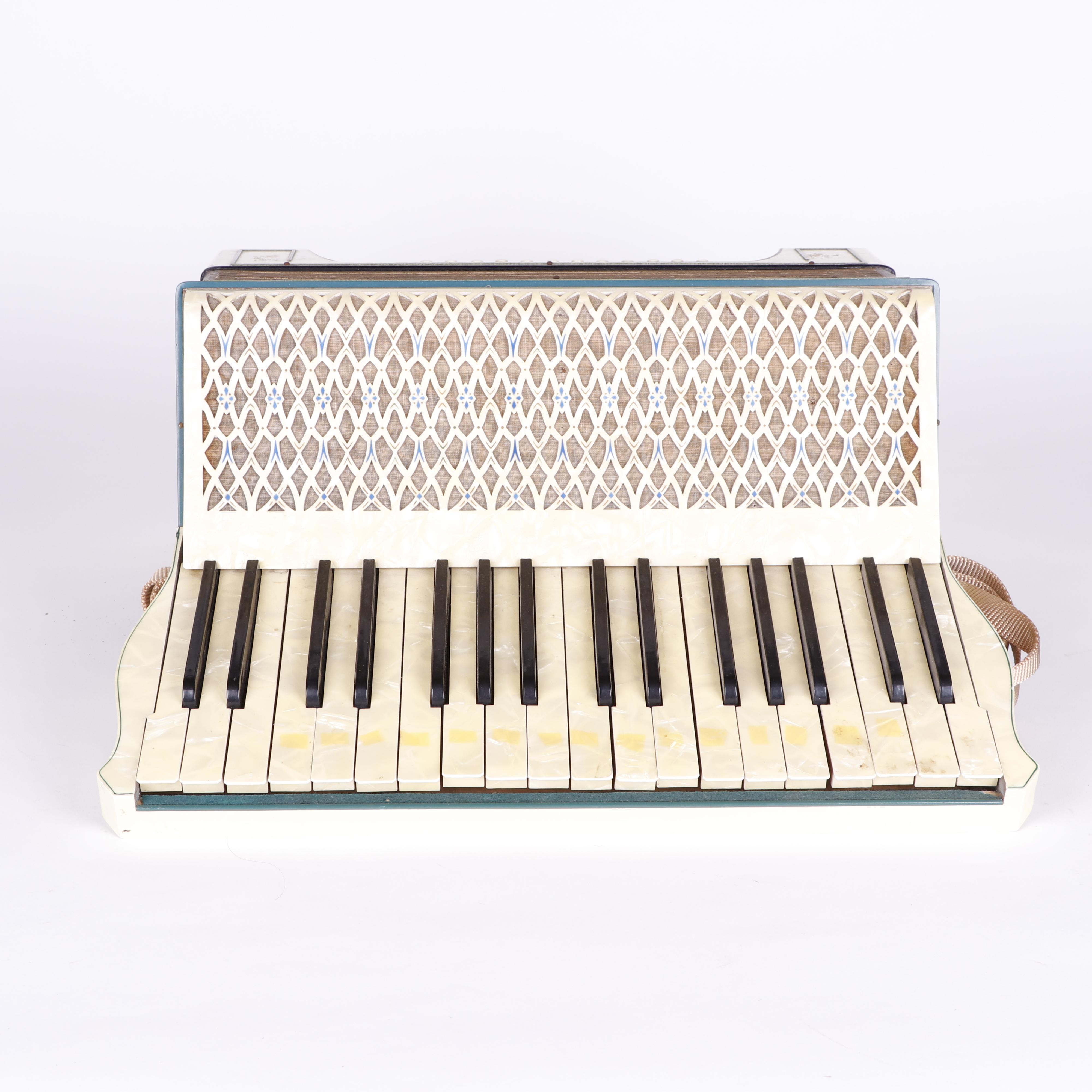 Carmen Accordion by M. Hohner with Mother of Pearl, c. 1930s