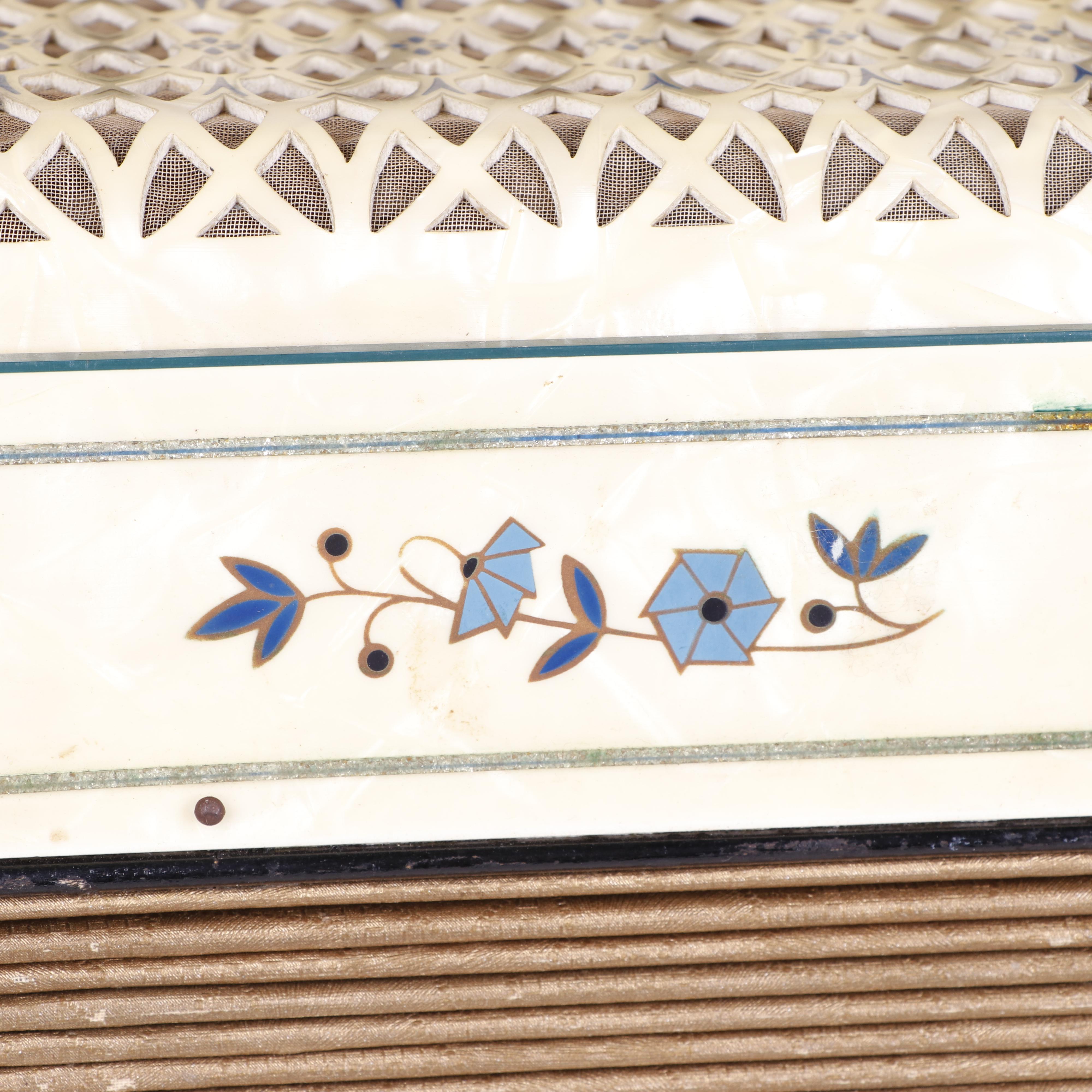 Carmen Accordion by M. Hohner with Mother of Pearl, c. 1930s