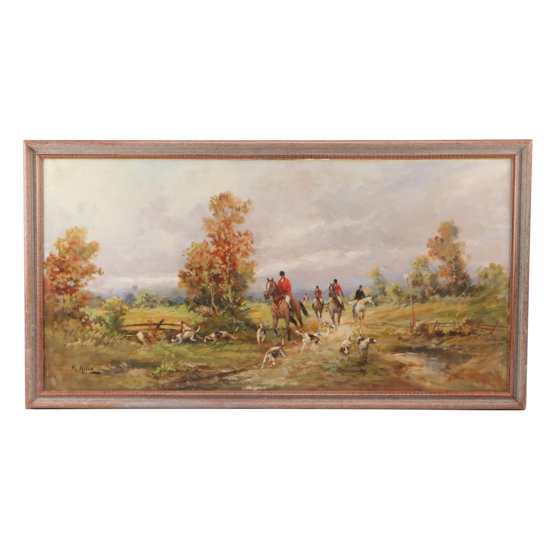 R. Allen Oil Painting "The Hunt"