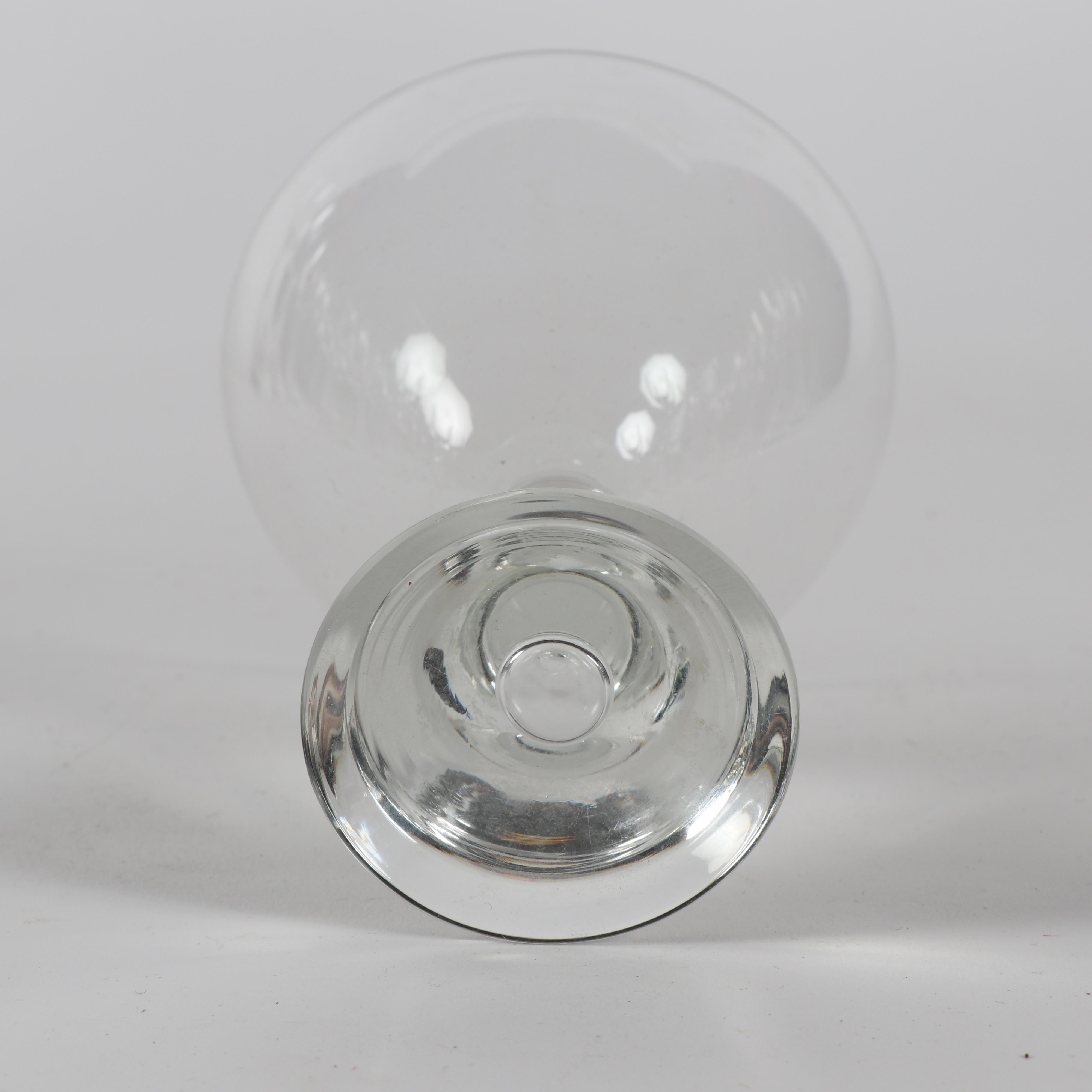 Holmegaard Style Stemware with Bubble Accented Bases