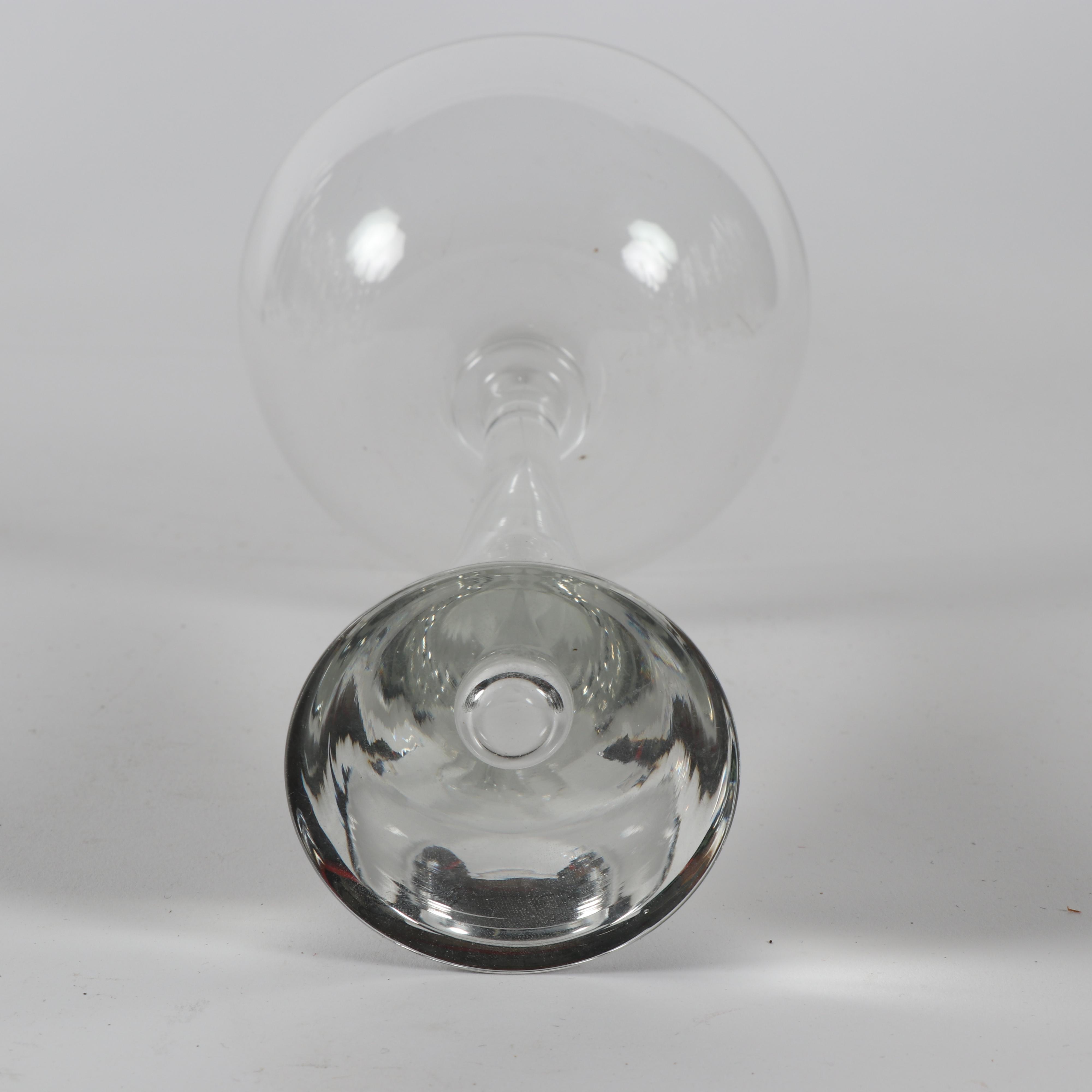 Holmegaard Style Stemware with Bubble Accented Bases