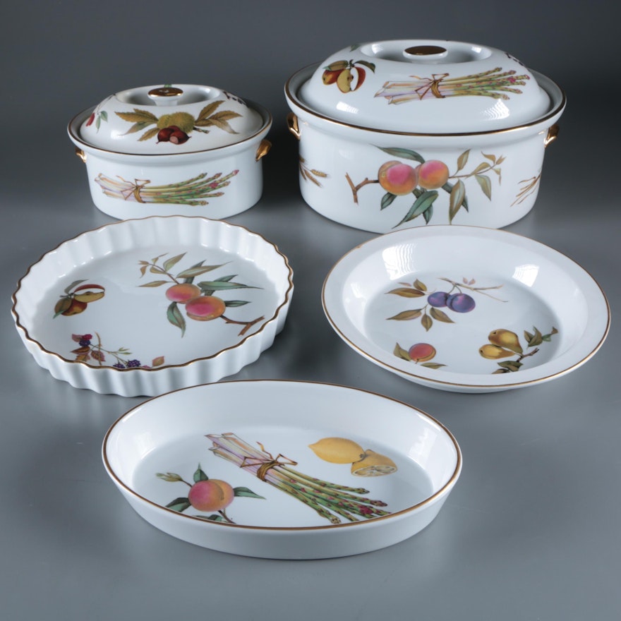 Royal Worcester "Evesham" Porcelain Serveware