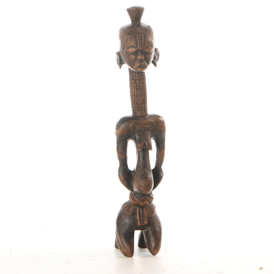 20th Century Wooden Ndengese Figure