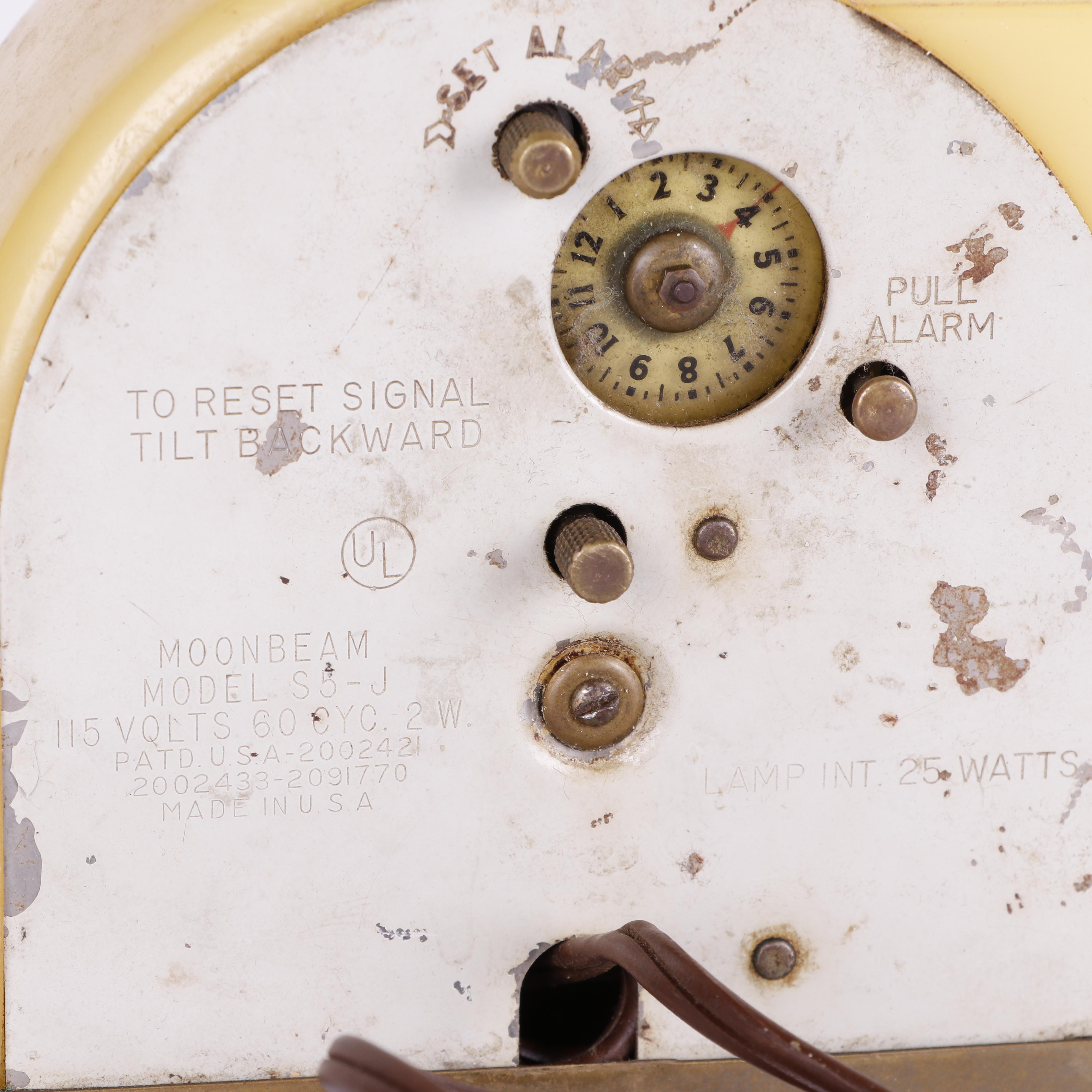 Westclox "Moonbeam" Bakelite Electric Alarm Clock, Mid-Century