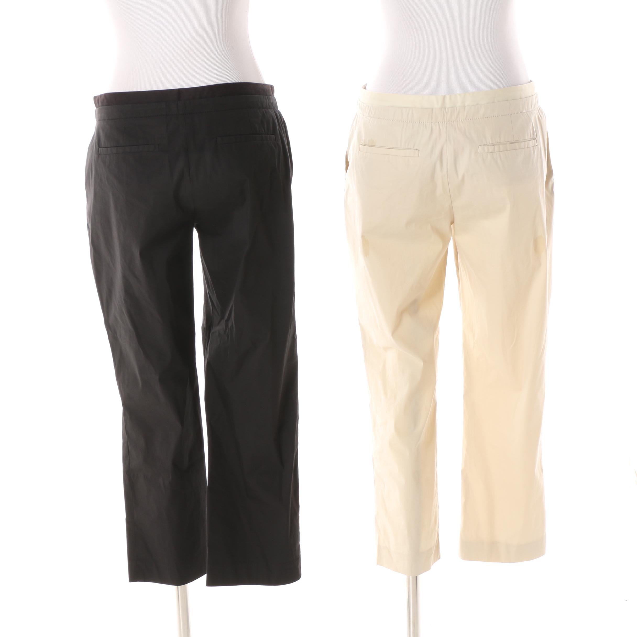 Women's Tory Burch Khaki and Black Capris